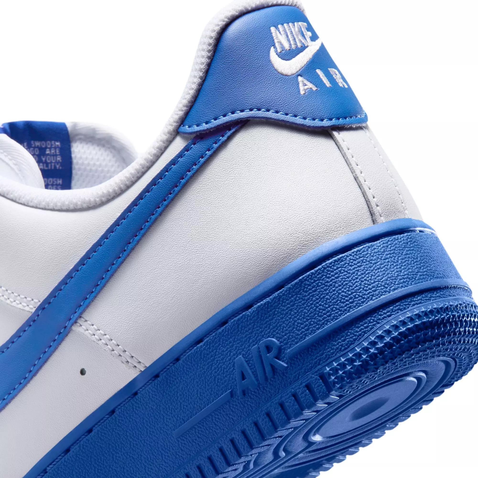 Nike Air Force 1 '07 "White/Game Royal" Men's Shoe - WHITE/BLUE