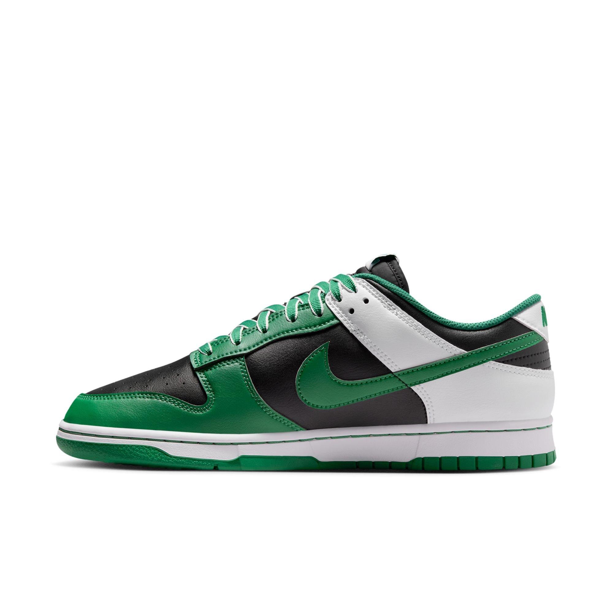 Nike Dunk Low Retro "Black/Clover/White" Men's Shoe - BLACK/GREEN Thumbnail View 4
