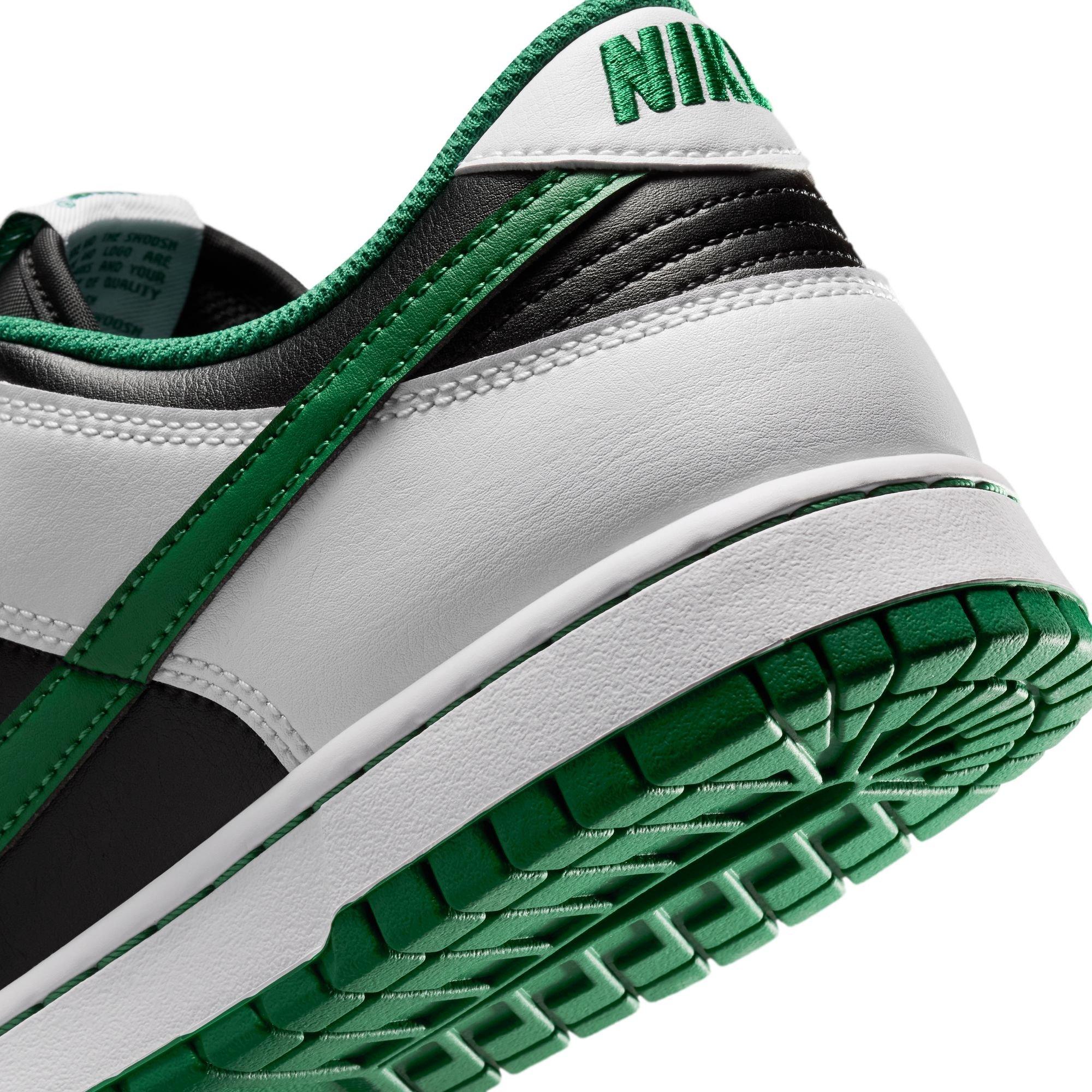 Nike Dunk Low Retro "Black/Clover/White" Men's Shoe - BLACK/GREEN Thumbnail View 10