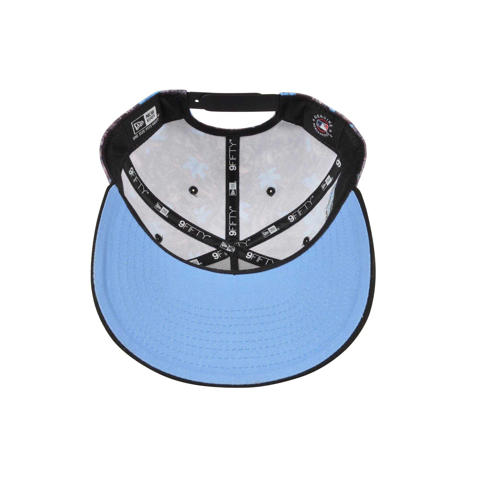 New Era Los Angeles Dodgers 9FIFTY A-Frame Skull Camo Snapback Hat-Light Blue - LT BLUE Thumbnail View 5