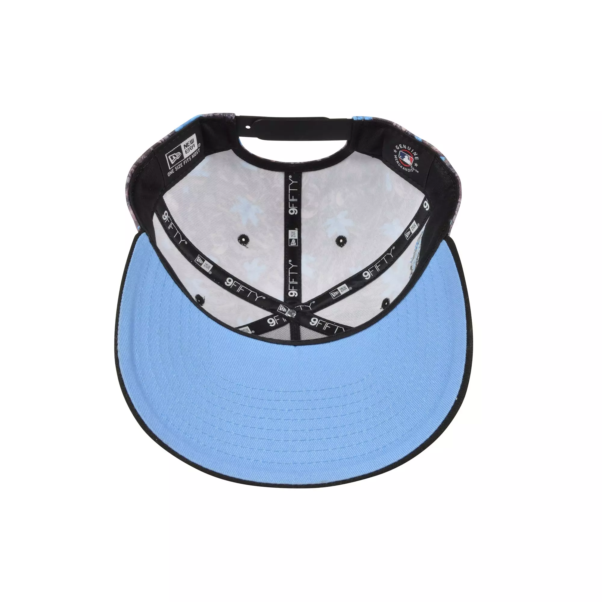 New Era Los Angeles Dodgers 9FIFTY A-Frame Skull Camo Snapback Hat-Light Blue - LT BLUE