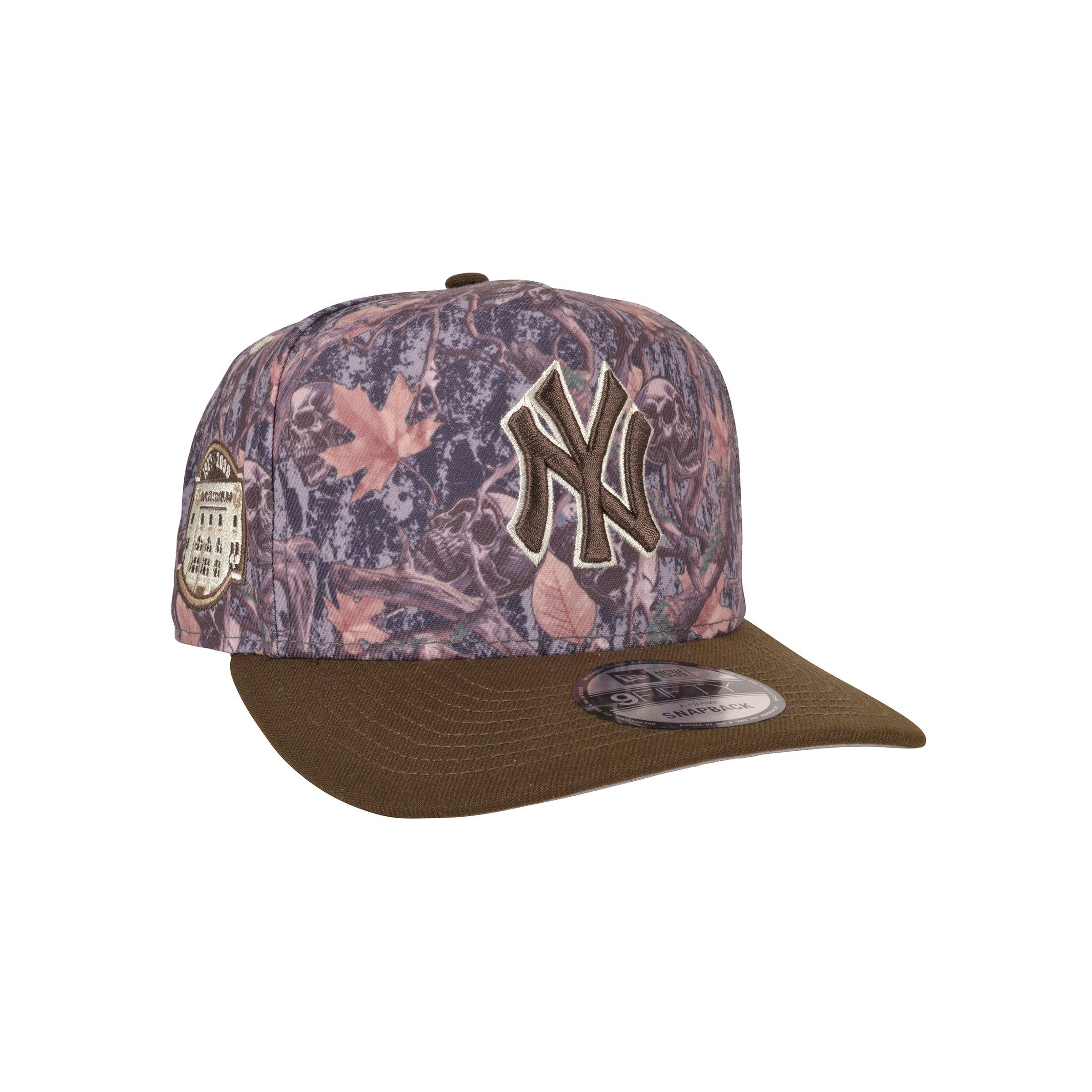 New Era New York Yankees 9FIFTY A-Frame Skull Camo Snapback Hat-Brown - BROWN Thumbnail View 2