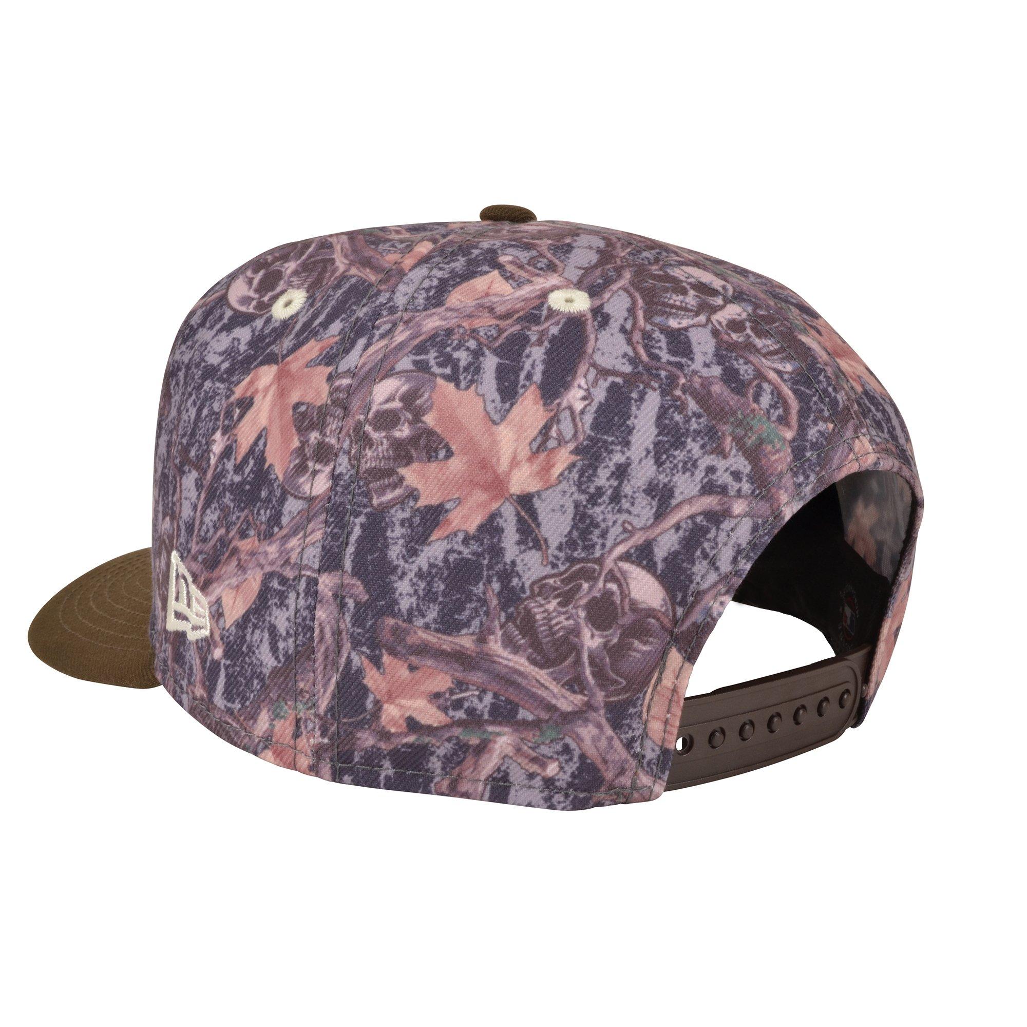 New Era New York Yankees 9FIFTY A-Frame Skull Camo Snapback Hat-Brown - BROWN Thumbnail View 3