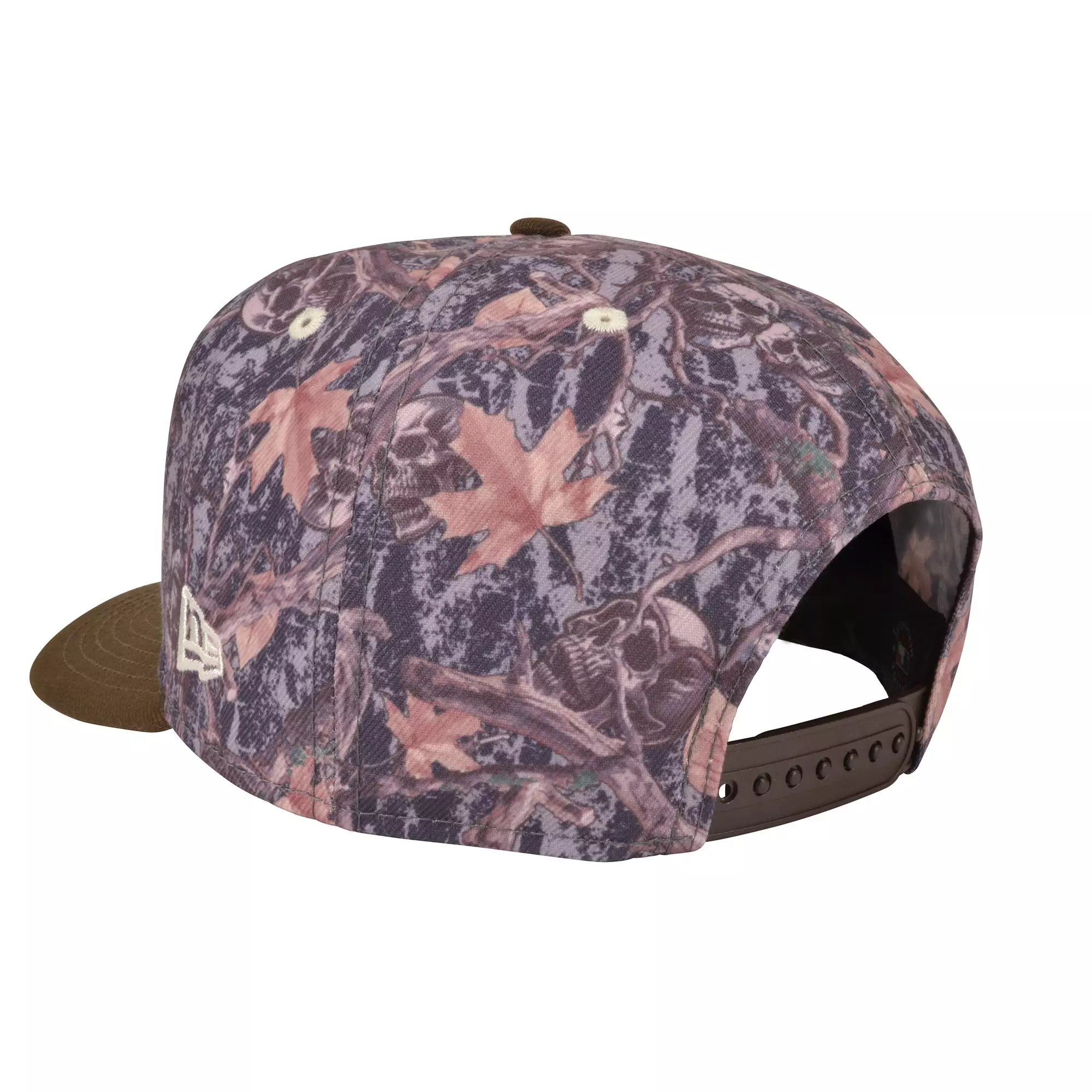 New Era New York Yankees 9FIFTY A-Frame Skull Camo Snapback Hat-Brown - BROWN