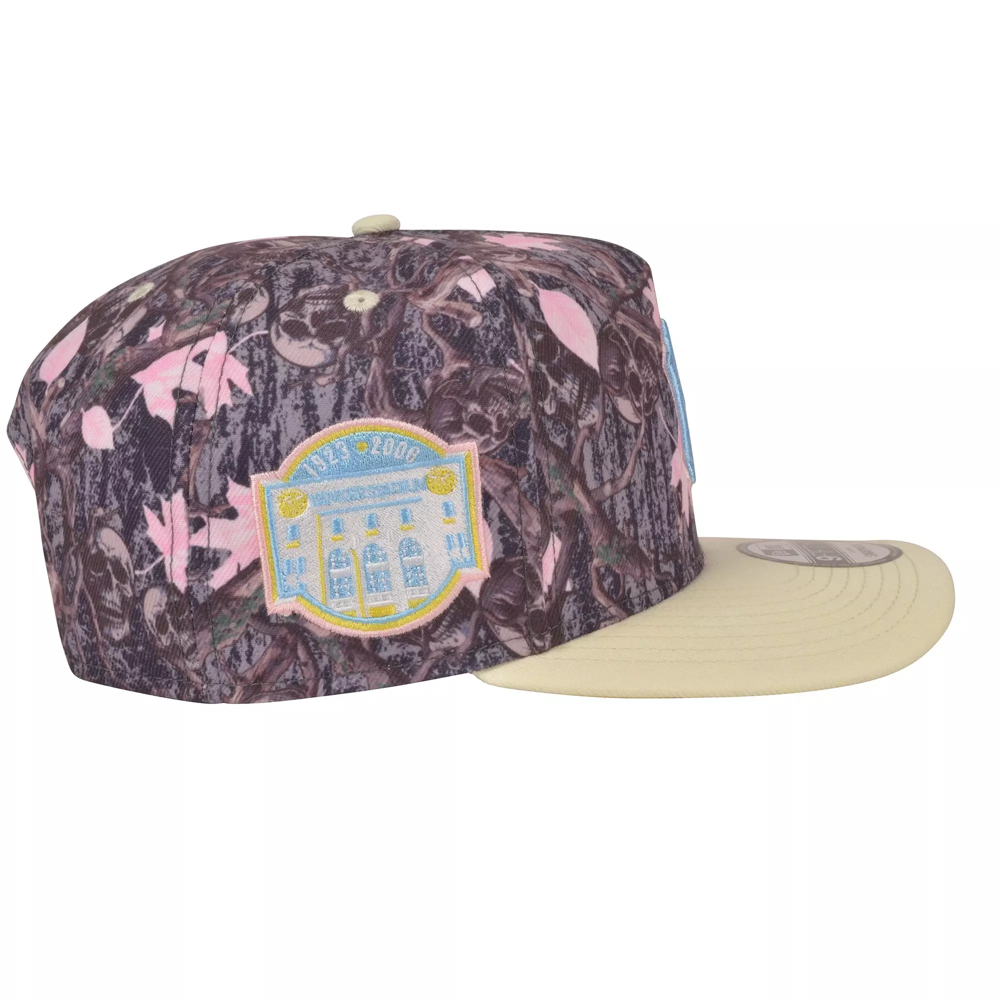New Era New York Yankees 9FIFTY A-Frame Skull Camo Snapback Hat-Pink - PINK