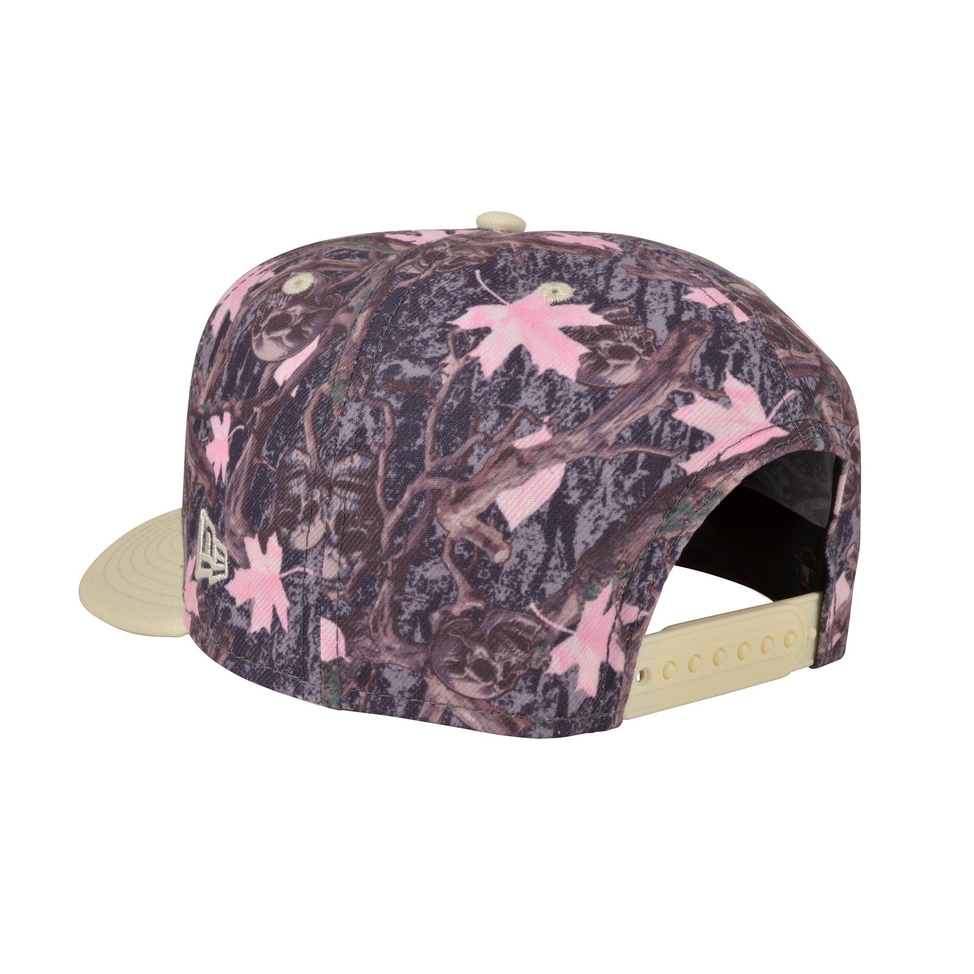 New Era New York Yankees 9FIFTY A-Frame Skull Camo Snapback Hat-Pink - PINK Thumbnail View 3