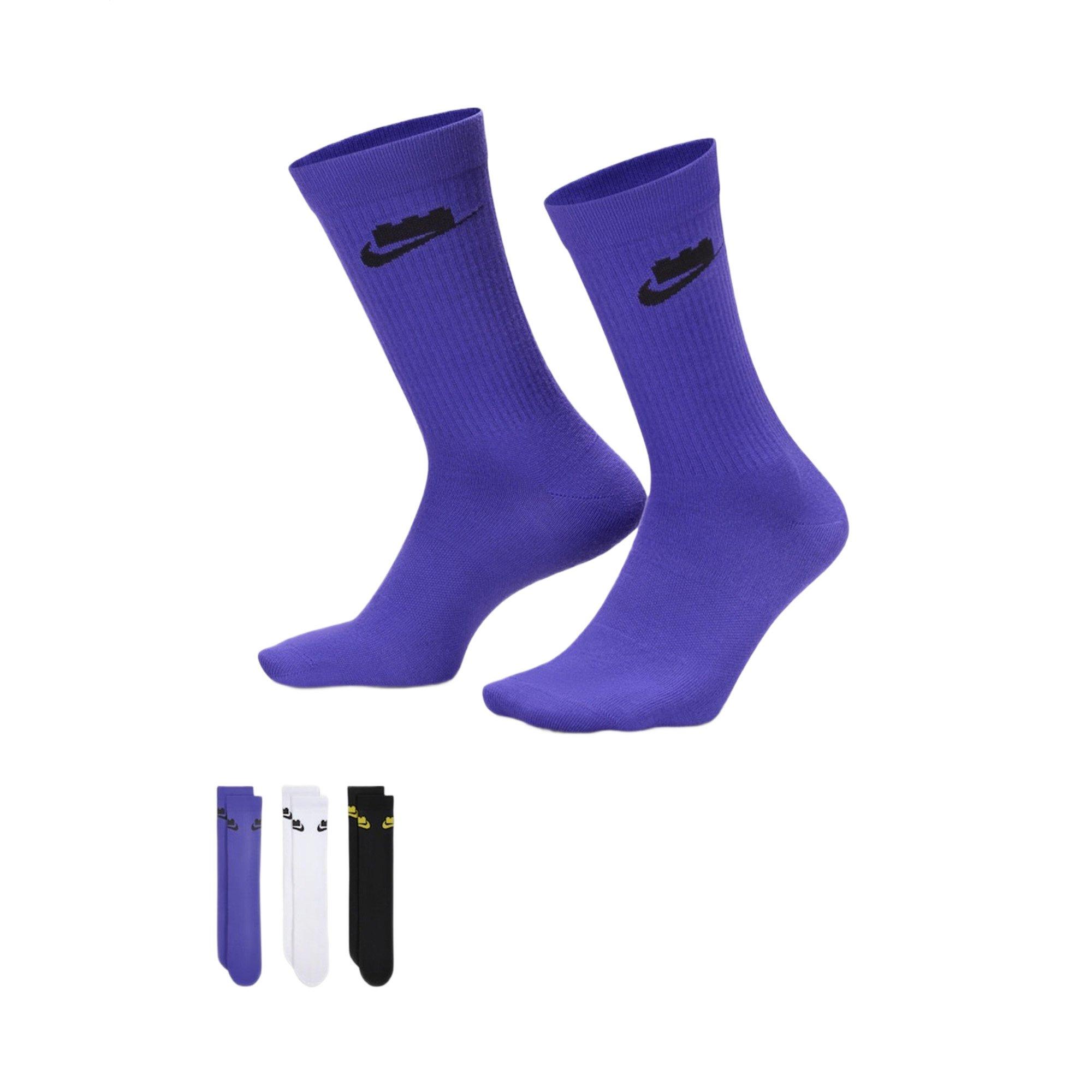 Nike x LEGO Collection Everyday Essentials Crew Socks (3 Pairs) - PURPLE
