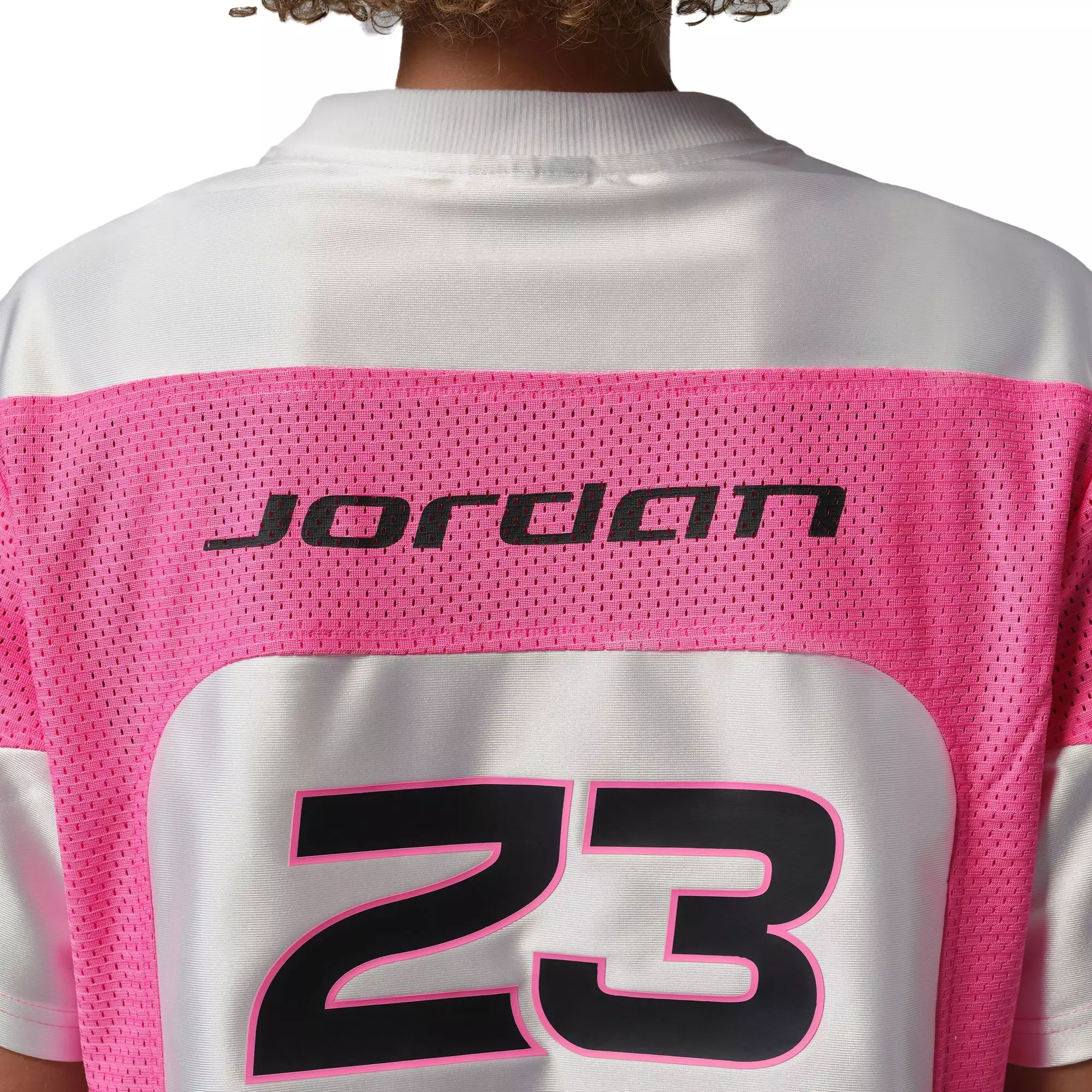 Jordan Women's Flight Short-Sleeve Jersey - WHITE/PINK