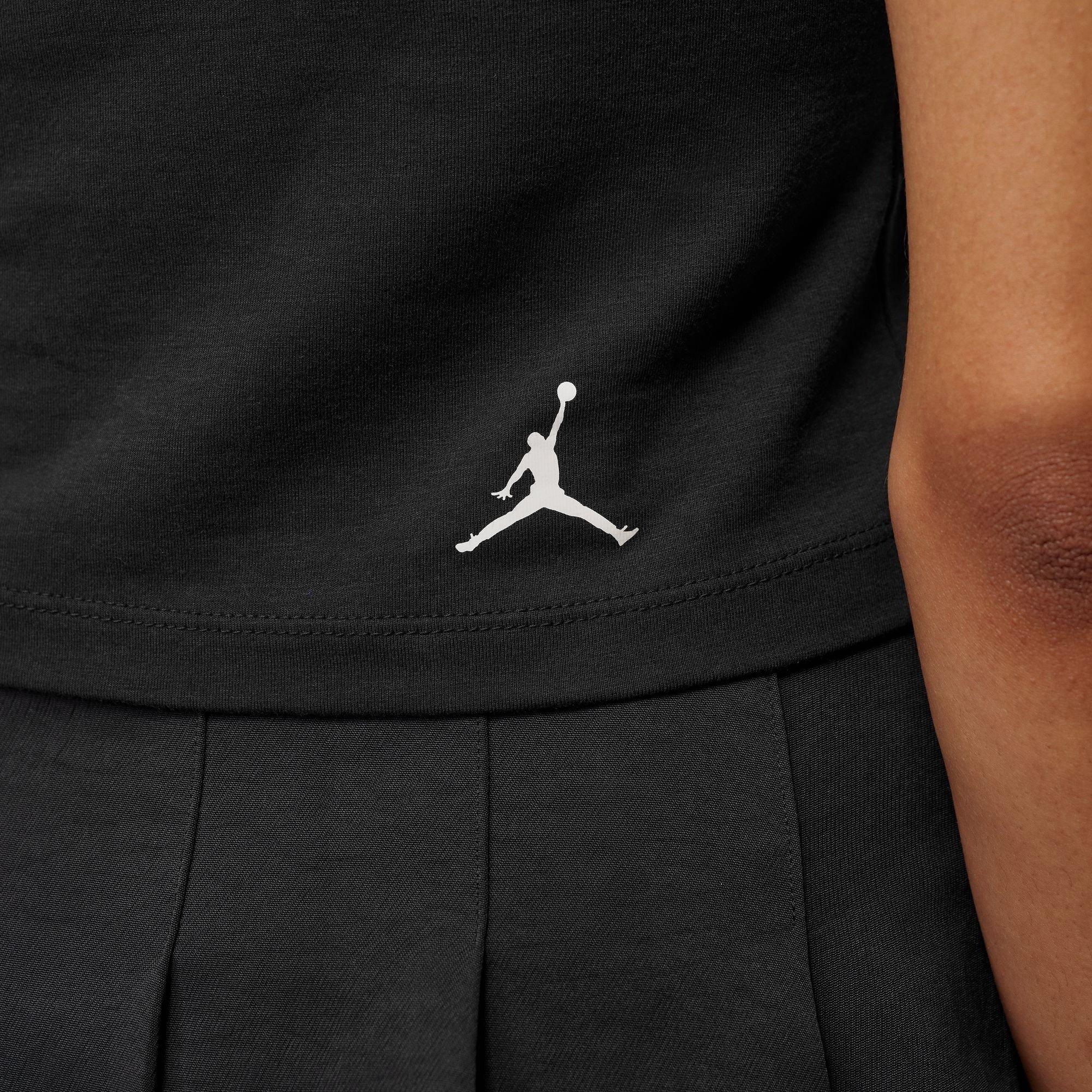 Jordan Women's Brooklyn Rhinestone Graphic Tee - BLACK Thumbnail View 5