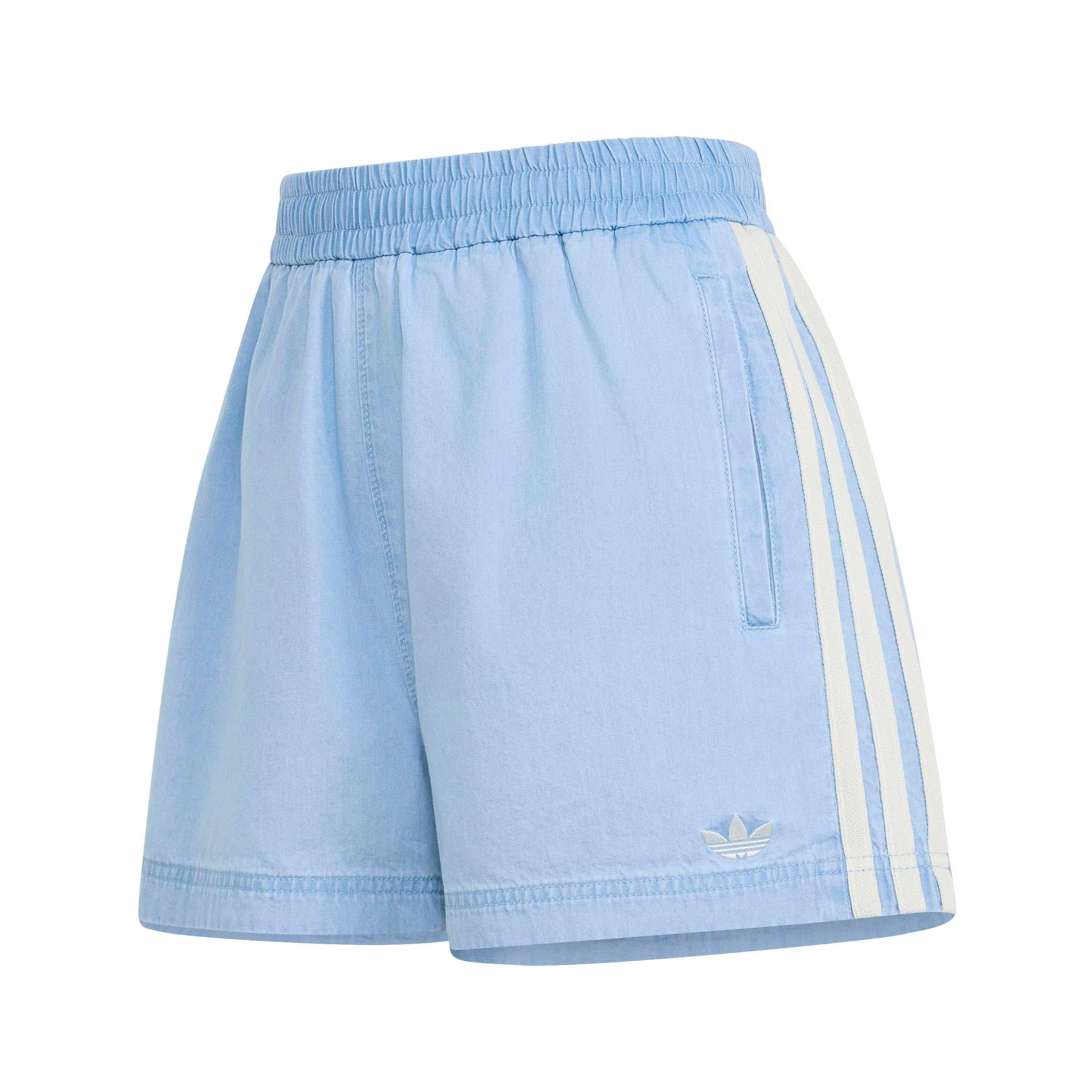 adidas Originals Women's Summer Glow Denim Shorts - DENIM Thumbnail View 6
