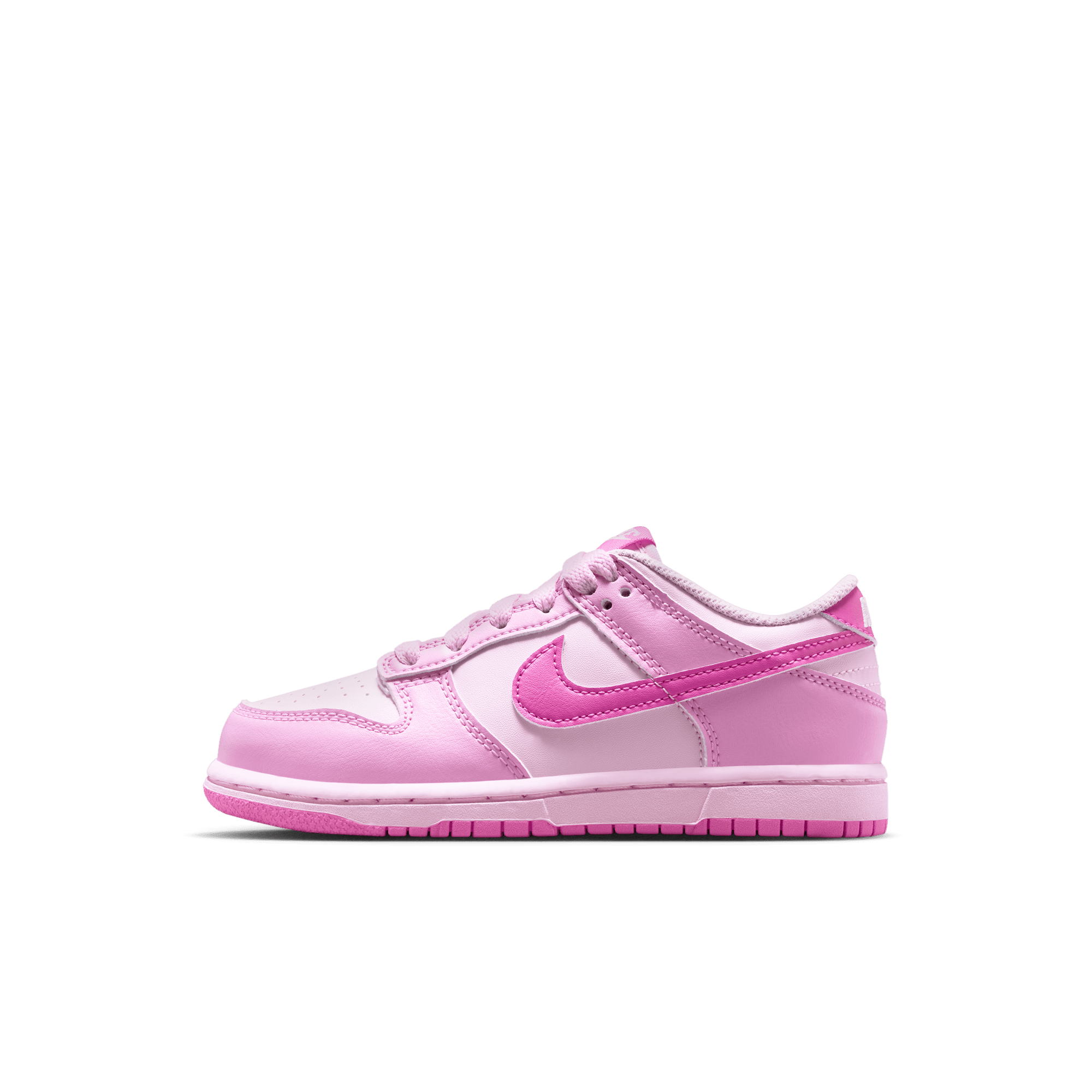 Nike Dunk Low Preschool Girls' "Pink Rise/Playful Pink/Pink Foam/White" Shoe
