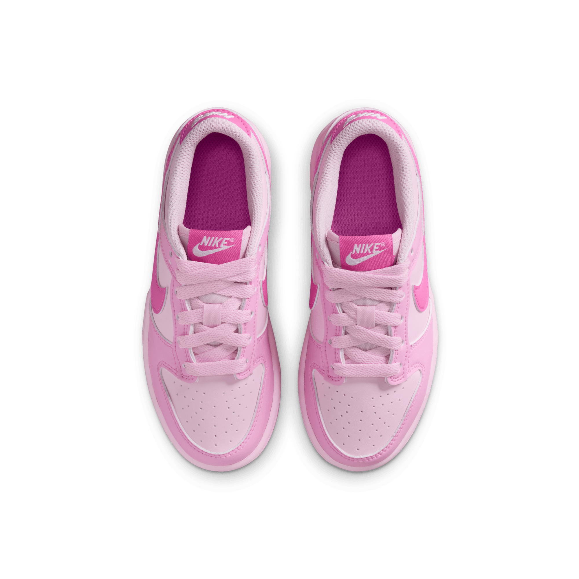 Nike Dunk Low Preschool Girls' "Pink Rise/Playful Pink/Pink Foam/White" Shoe