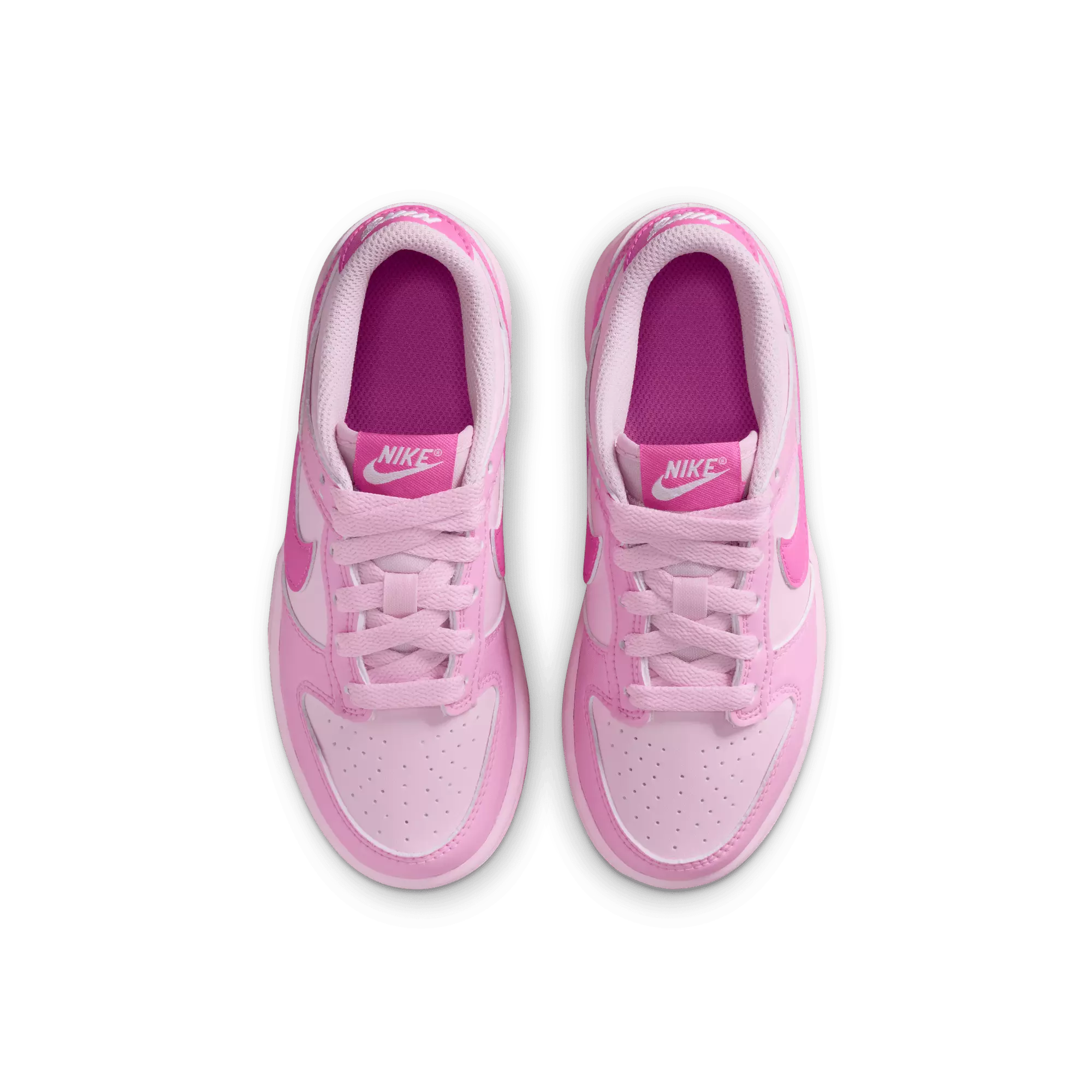 Nike Dunk Low "Pink Rise/Playful Pink/Pink Foam/White" Preschool Girls' Shoe - PINK