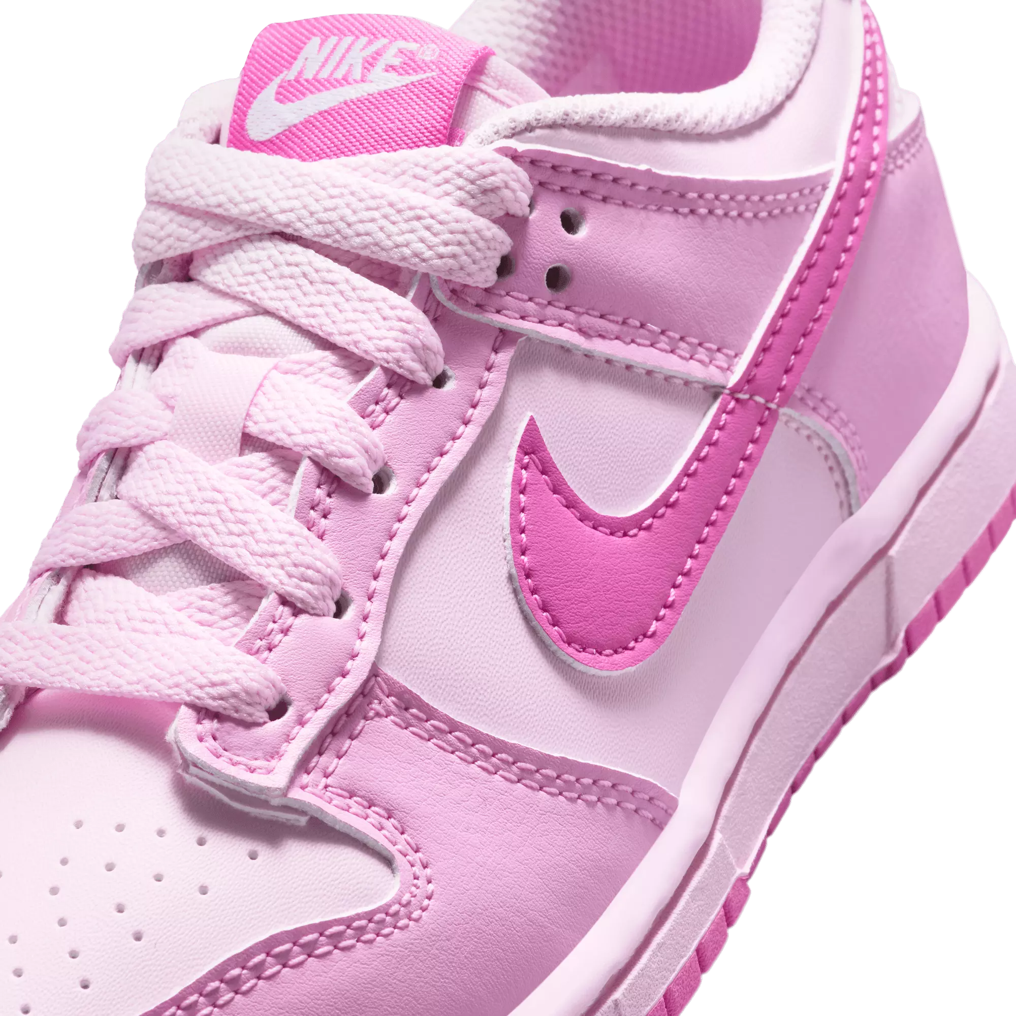Nike Dunk Low "Pink Rise/Playful Pink/Pink Foam/White" Preschool Girls' Shoe - PINK