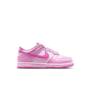 Nike Dunk Low "Pink Rise/Playful Pink/Pink Foam/White" Preschool Girls' Shoe