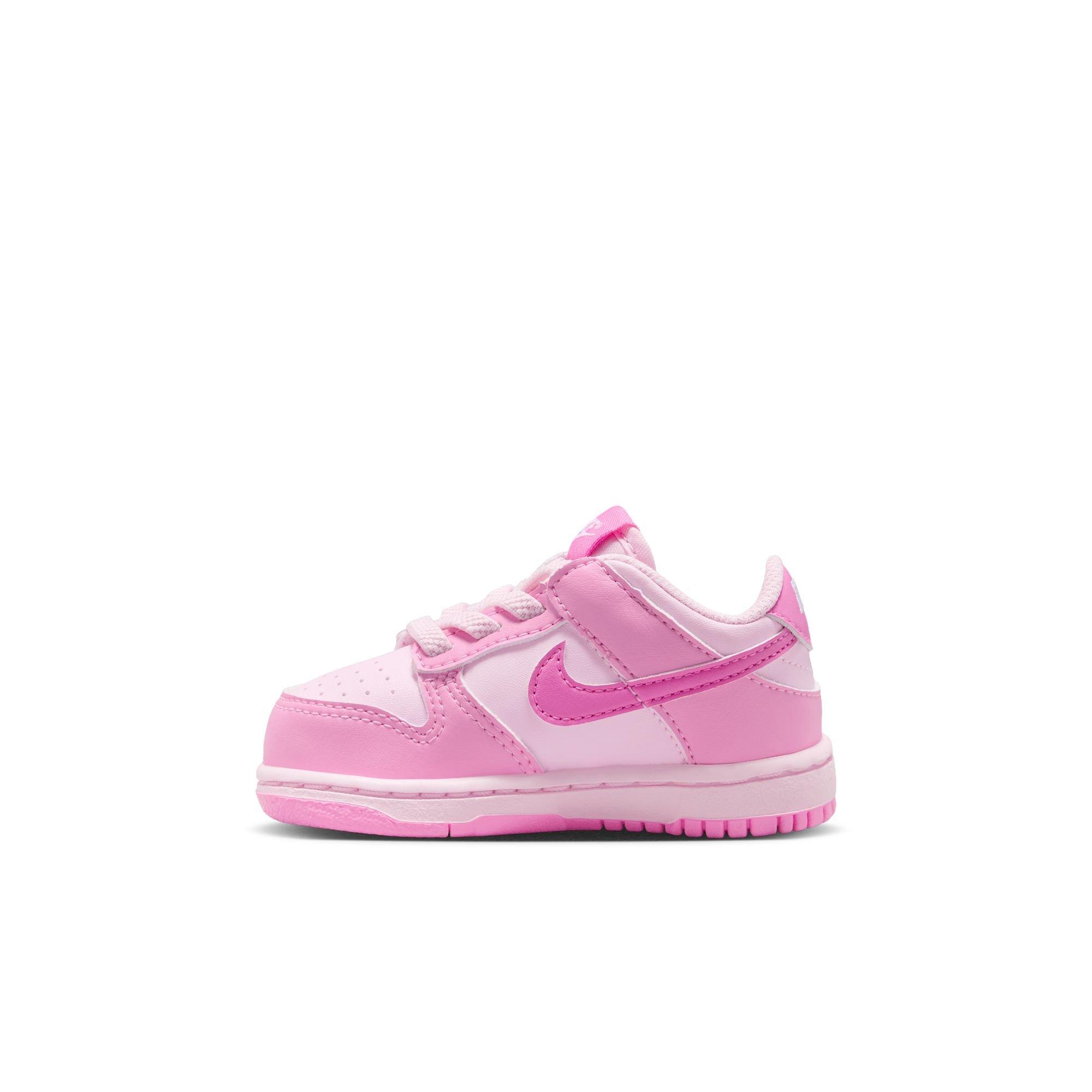 Nike Dunk "Pink Rise/White" Toddler Girls' Shoe - PINK Thumbnail View 4