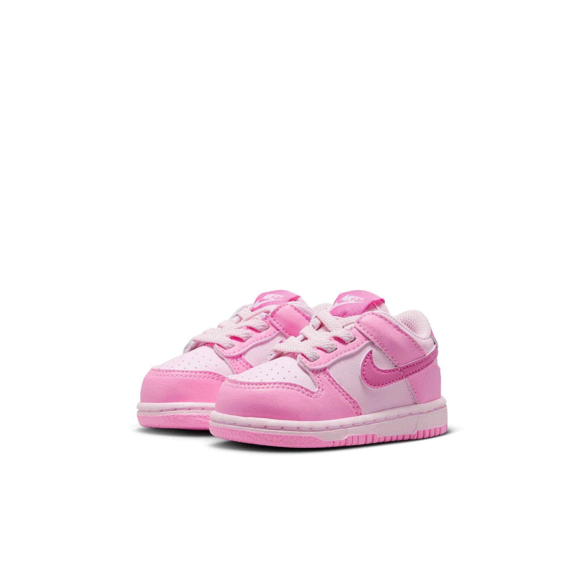 Nike Dunk "Pink Rise/White" Toddler Girls' Shoe - PINK Thumbnail View 5