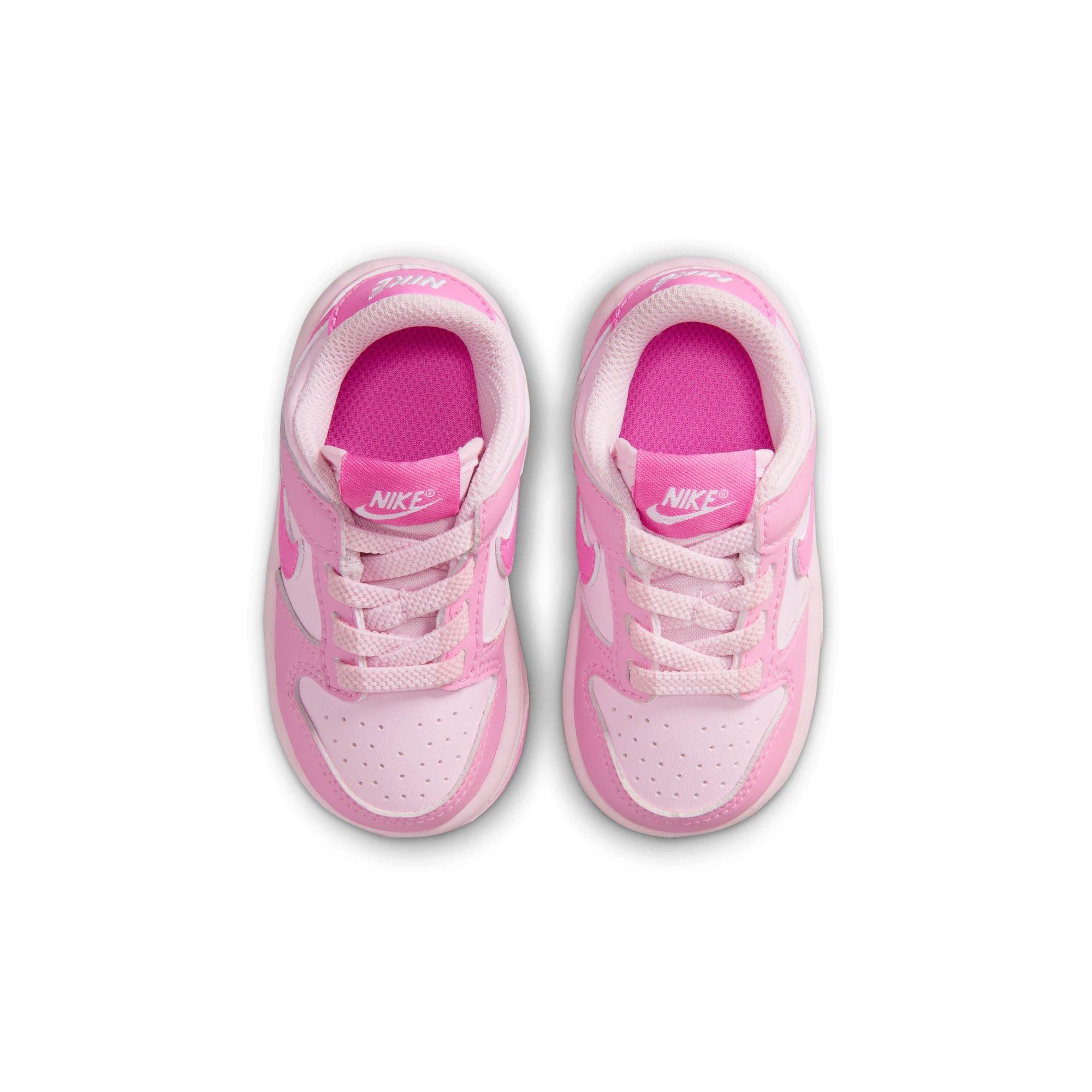 Nike Dunk "Pink Rise/White" Toddler Girls' Shoe - PINK Thumbnail View 6