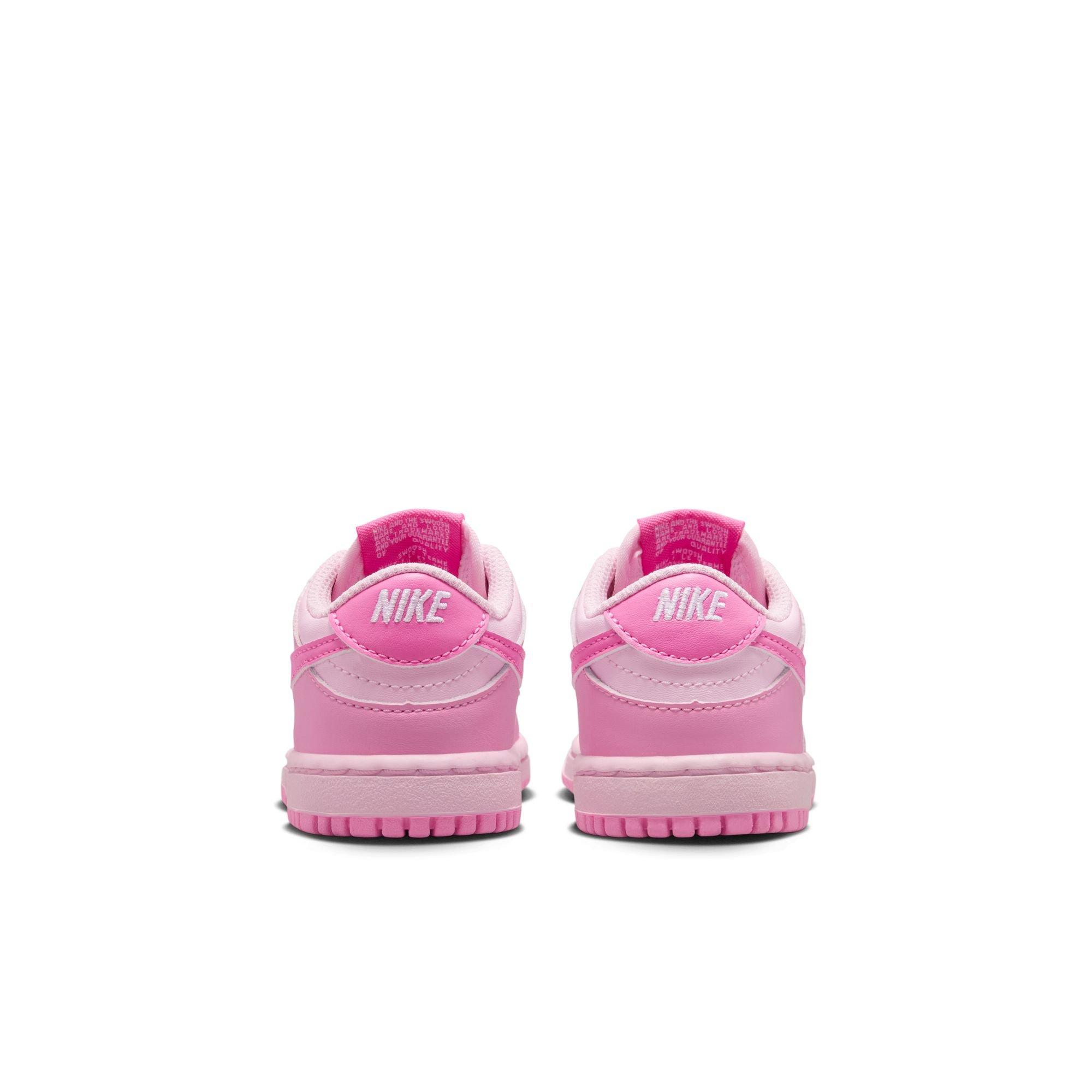 Nike Dunk "Pink Rise/White" Toddler Girls' Shoe - PINK Thumbnail View 7