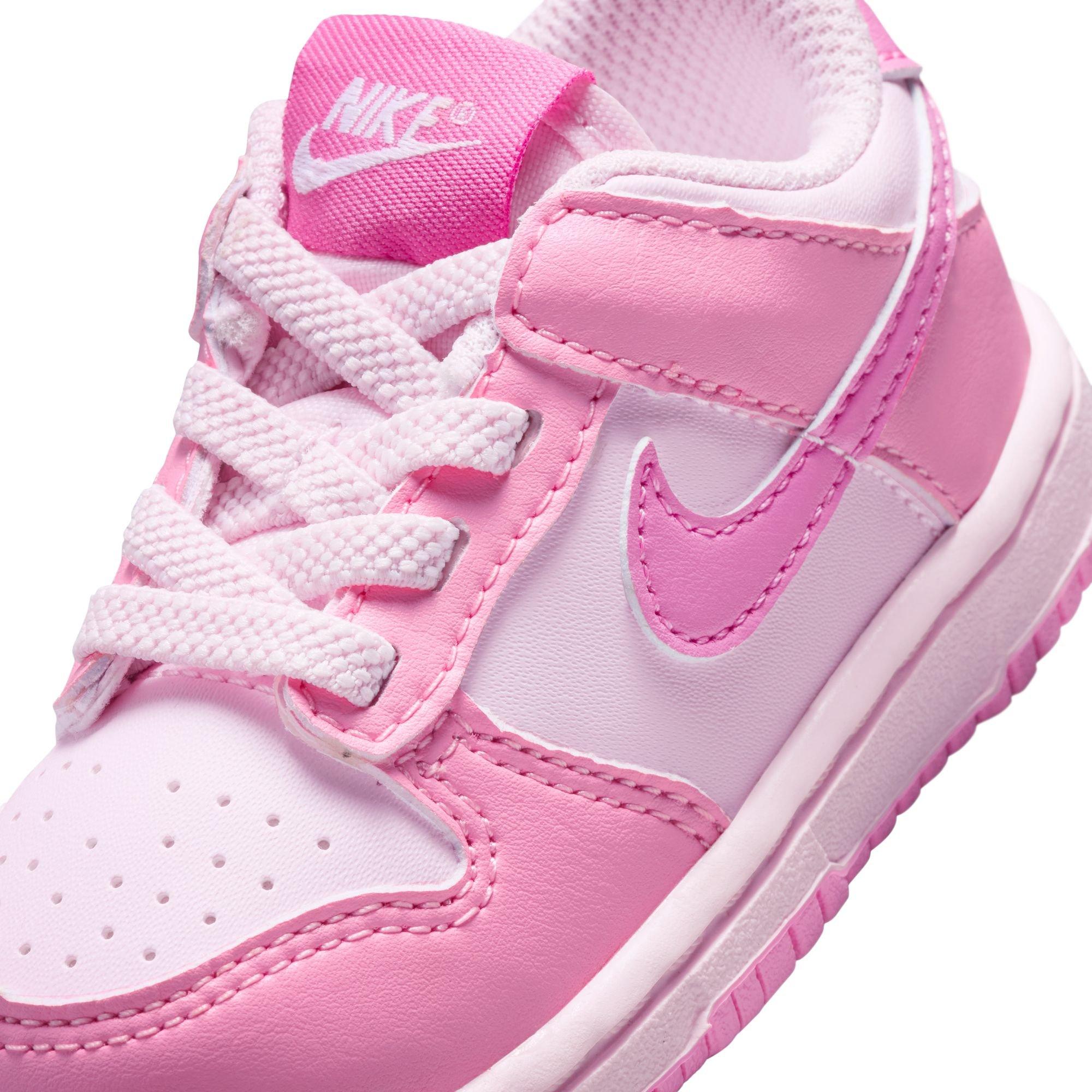 Nike Dunk "Pink Rise/White" Toddler Girls' Shoe - PINK Thumbnail View 9