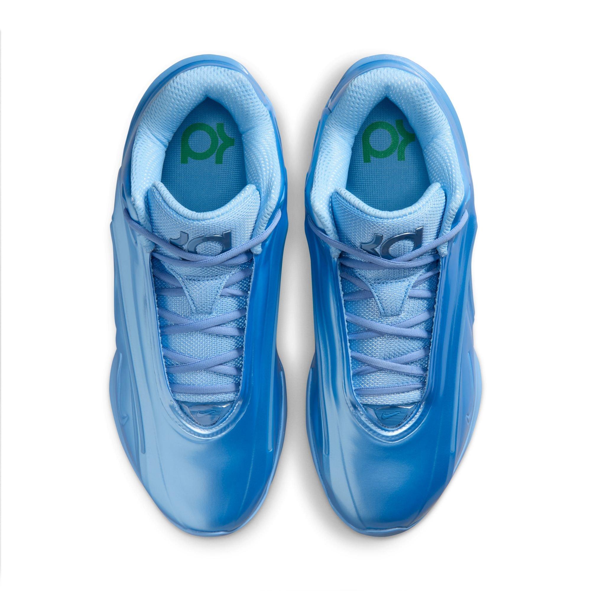 Nike KD 19 "Blueberry Blast" Men's Shoe - STILL BLUE/STADIUM GREEN Thumbnail View 7