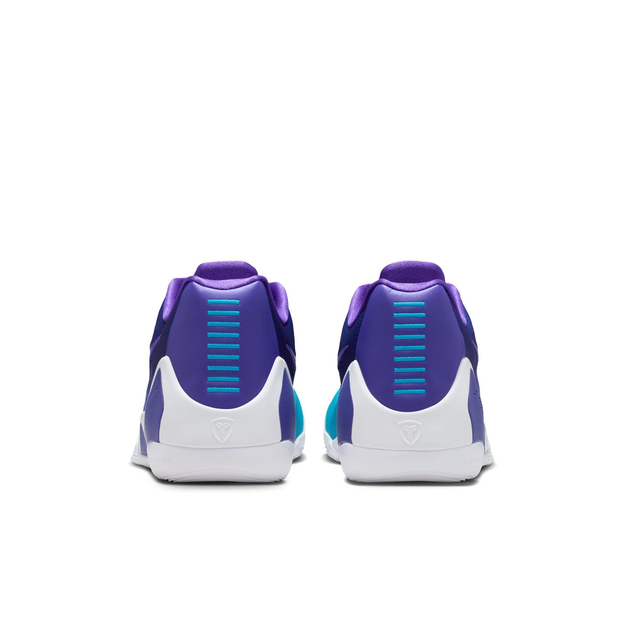 Nike Kobe IX Elite Low EM Protro "Charlotte" Men's Basketball Shoe - FIERCE PURPLE/BLUE LAGOON/WHITE Thumbnail View 10