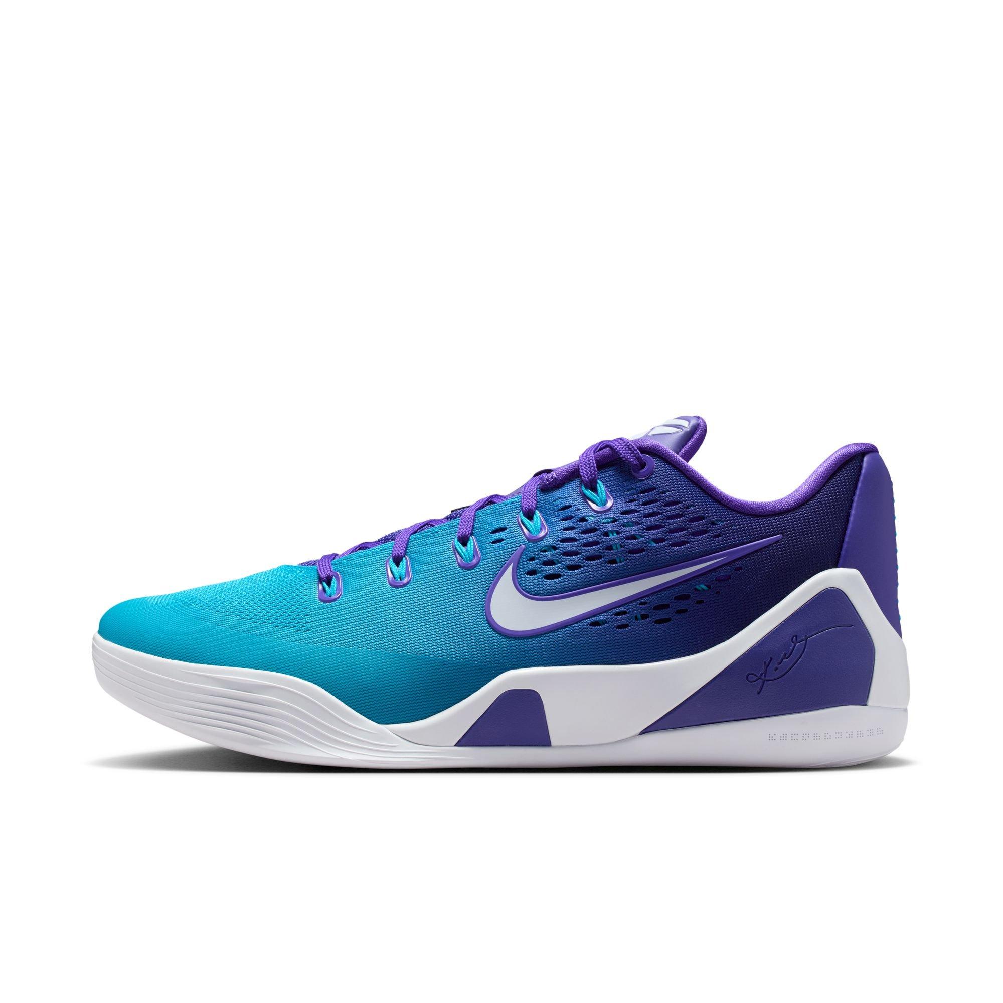 Nike Kobe IX Elite Low EM Protro "Charlotte" Men's Basketball Shoe - FIERCE PURPLE/BLUE LAGOON/WHITE Thumbnail View 8