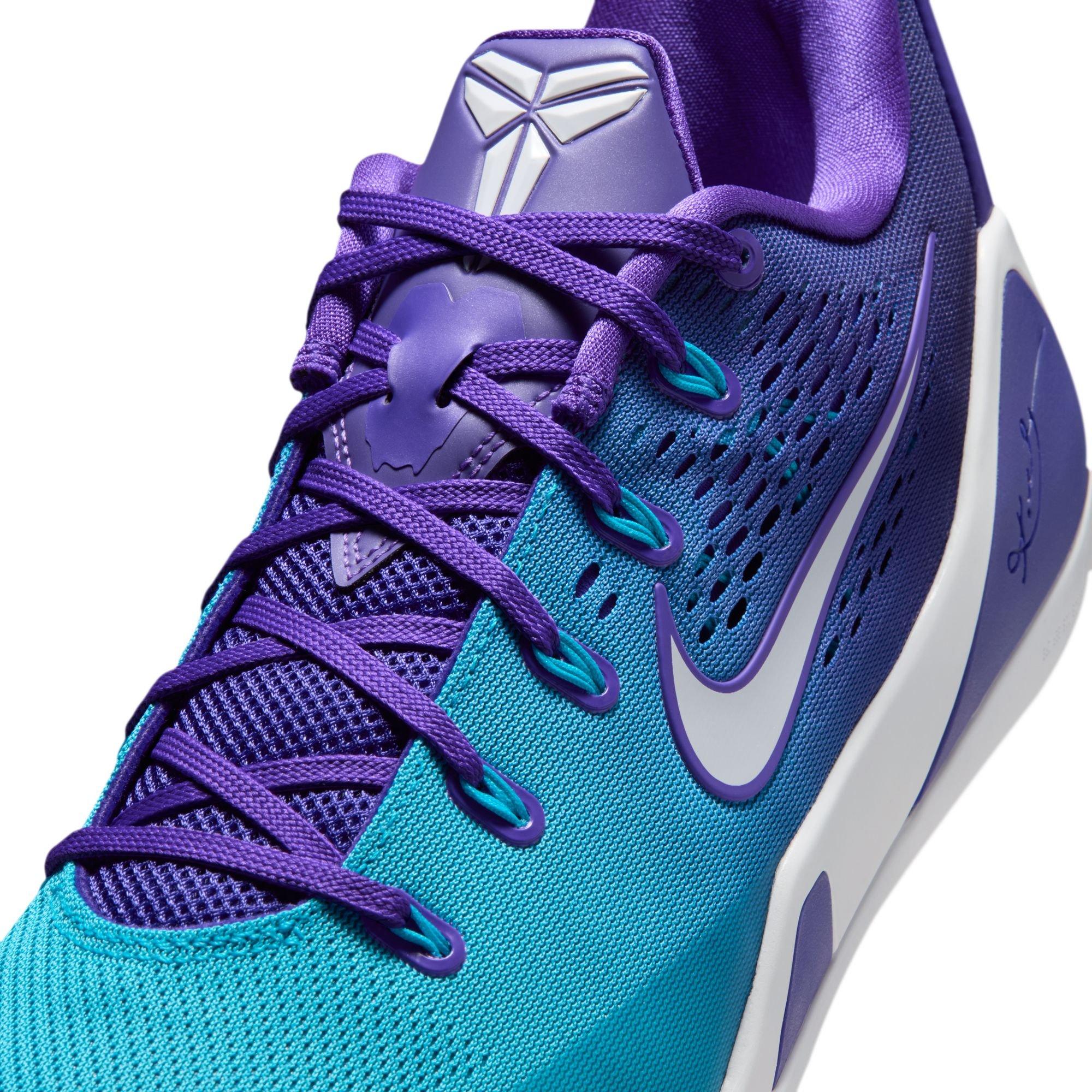 Nike Kobe IX Elite Low EM Protro "Charlotte" Men's Basketball Shoe - FIERCE PURPLE/BLUE LAGOON/WHITE Thumbnail View 5