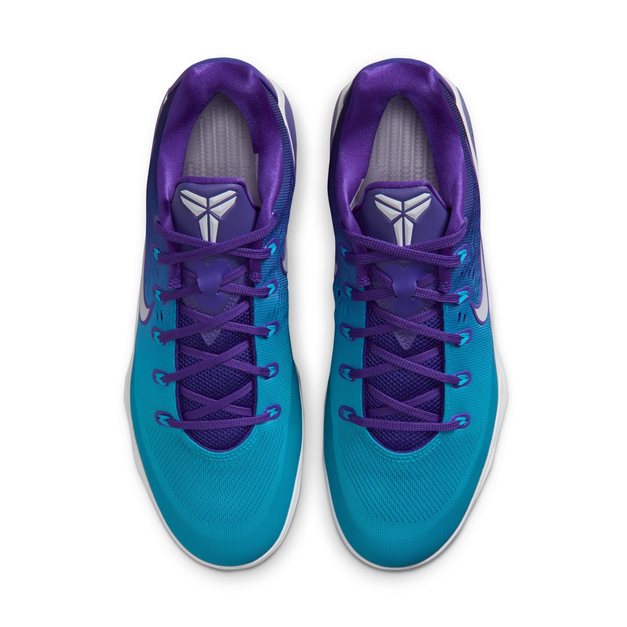Nike Kobe IX Elite Low EM Protro "Charlotte" Men's Basketball Shoe - FIERCE PURPLE/BLUE LAGOON/WHITE Thumbnail View 11