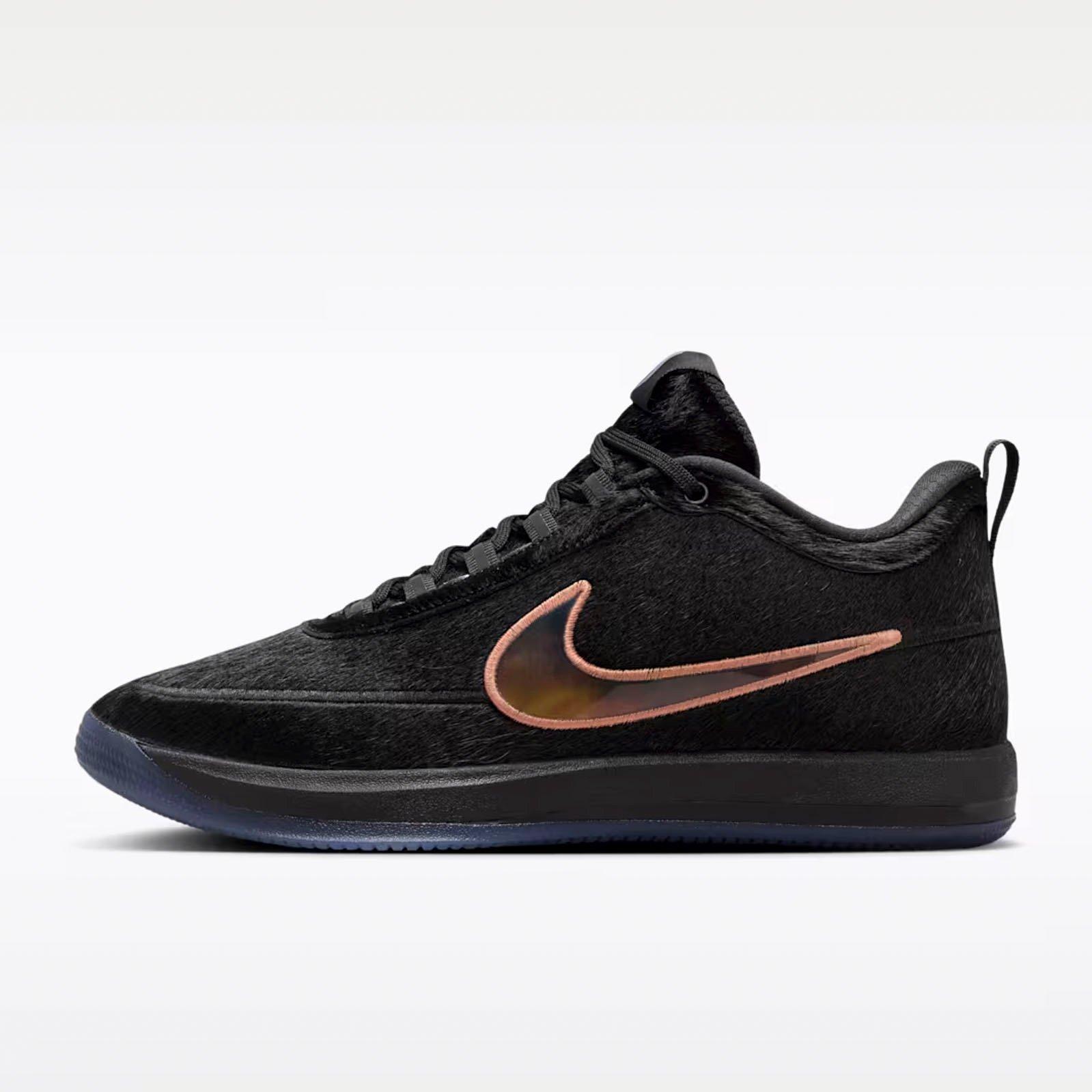 Nike Book 2 "Haven & Hector" Men's Basketball Shoe - BLACK/VAST GREY/AMBER BROWN Thumbnail View 7