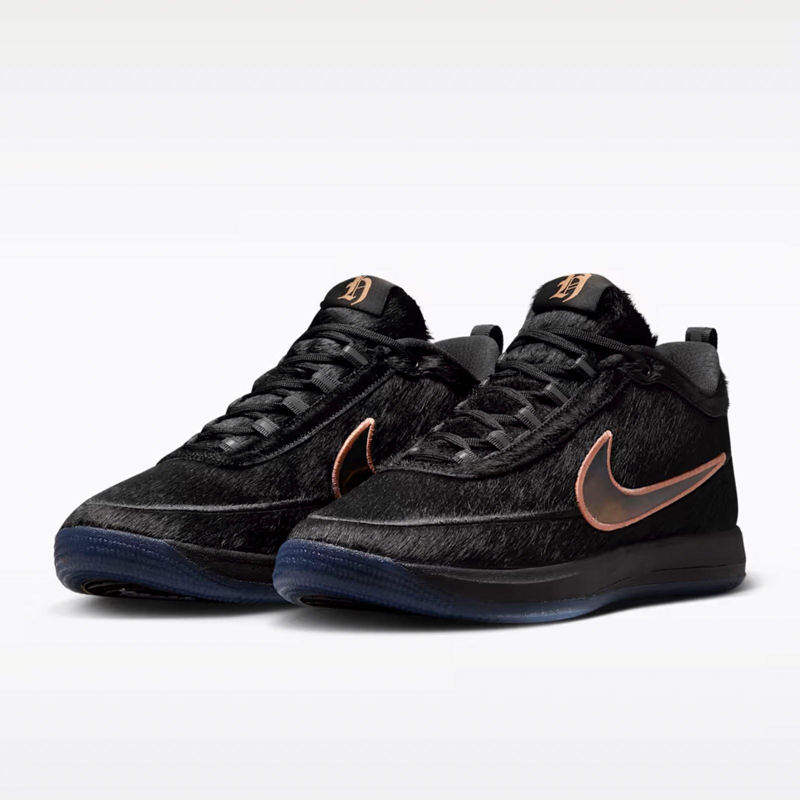Nike Book 2 "Haven & Hector" Men's Basketball Shoe - BLACK/VAST GREY/AMBER BROWN Thumbnail View 3