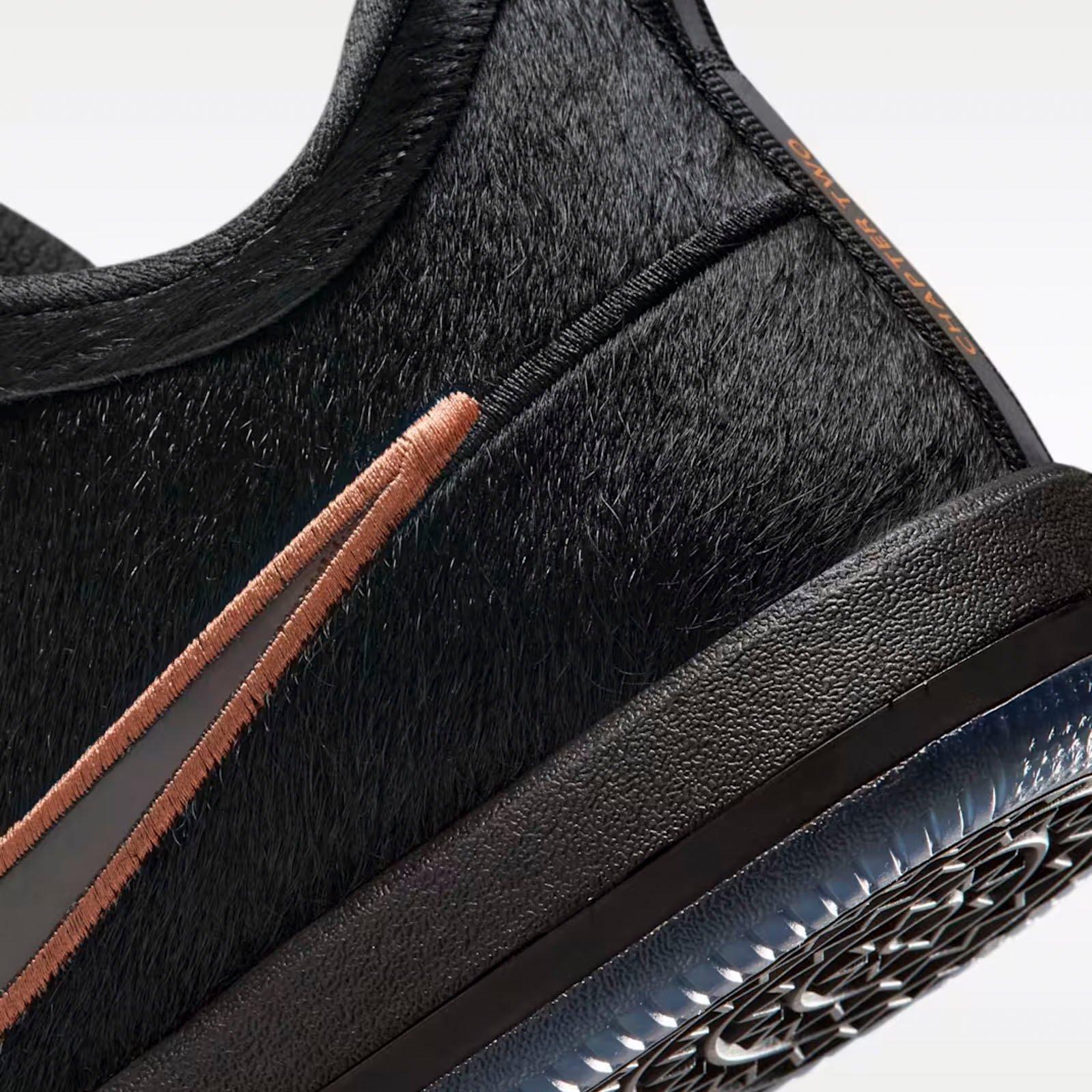 Nike Book 2 "Haven & Hector" Men's Basketball Shoe - BLACK/VAST GREY/AMBER BROWN Thumbnail View 5