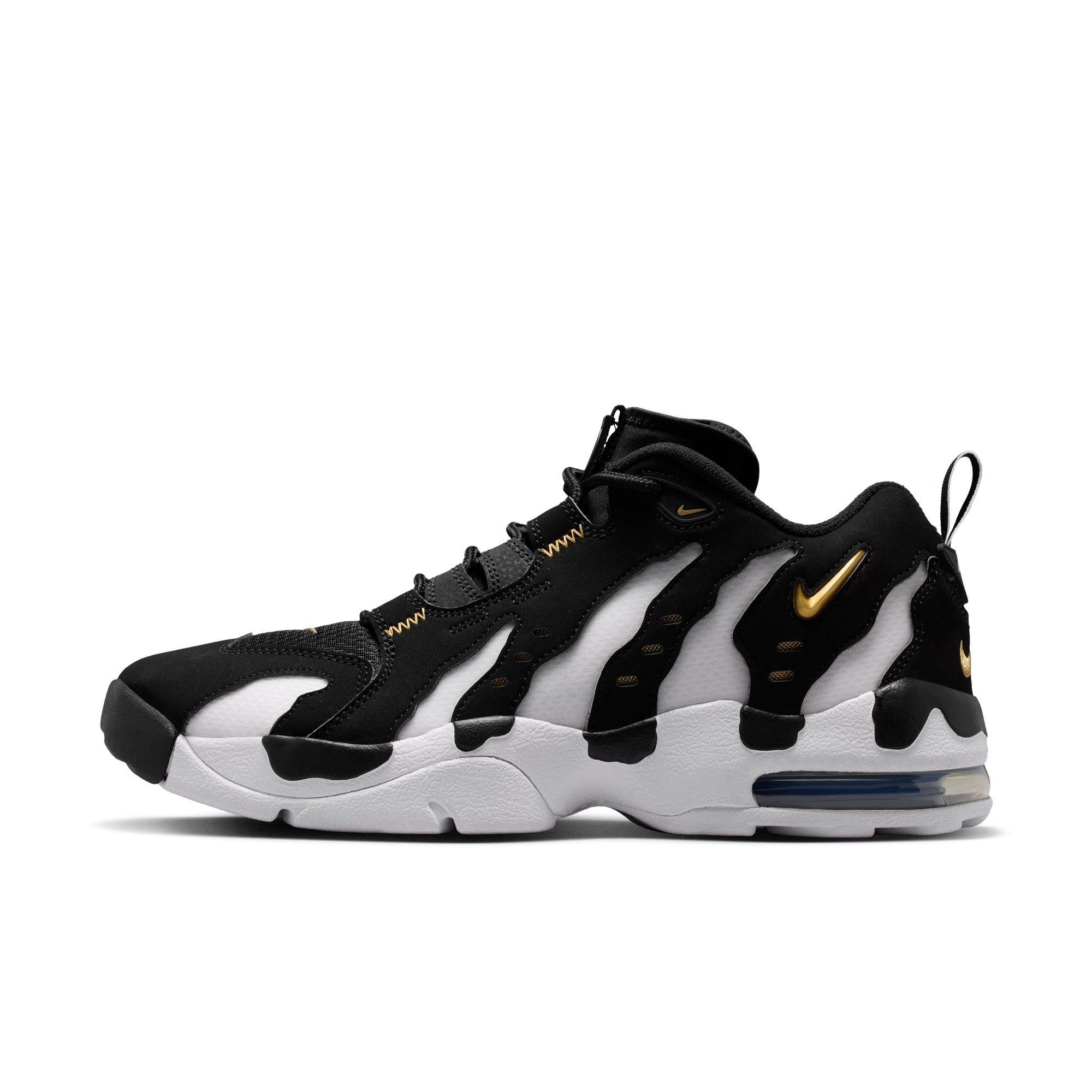 Nike Air DT Max '96 Low "Black/White" Men's Shoe - BLACK/METALLIC GOLD/WHITE Thumbnail View 7