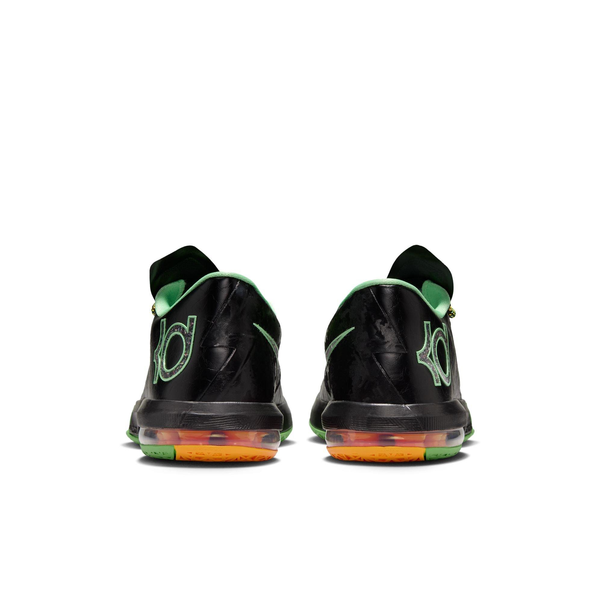 Nike KD 6 "Brazil" Men's Basketball Shoe - BLACK/LUCID GREEN Thumbnail View 9