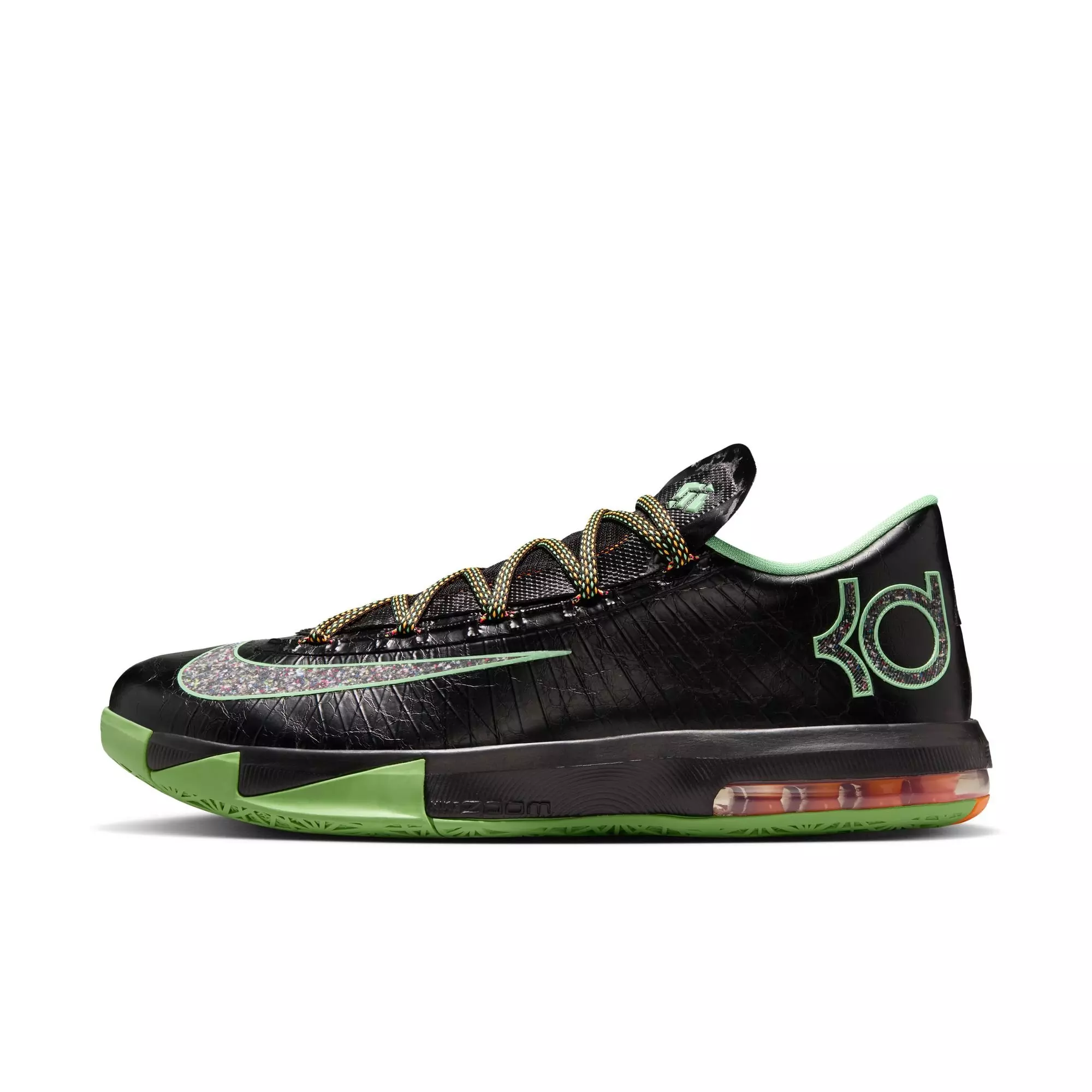 Nike KD 6 "Brazil" Men's Basketball Shoe - BLACK/LUCID GREEN
