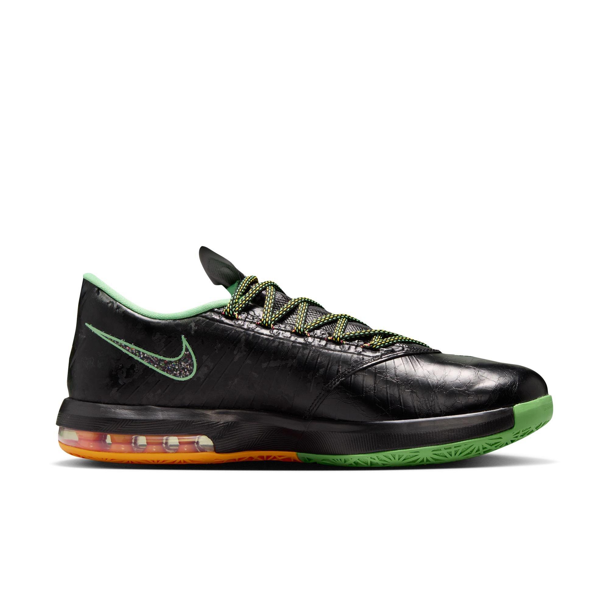 Nike KD 6 "Brazil" Men's Basketball Shoe - BLACK/LUCID GREEN Thumbnail View 3
