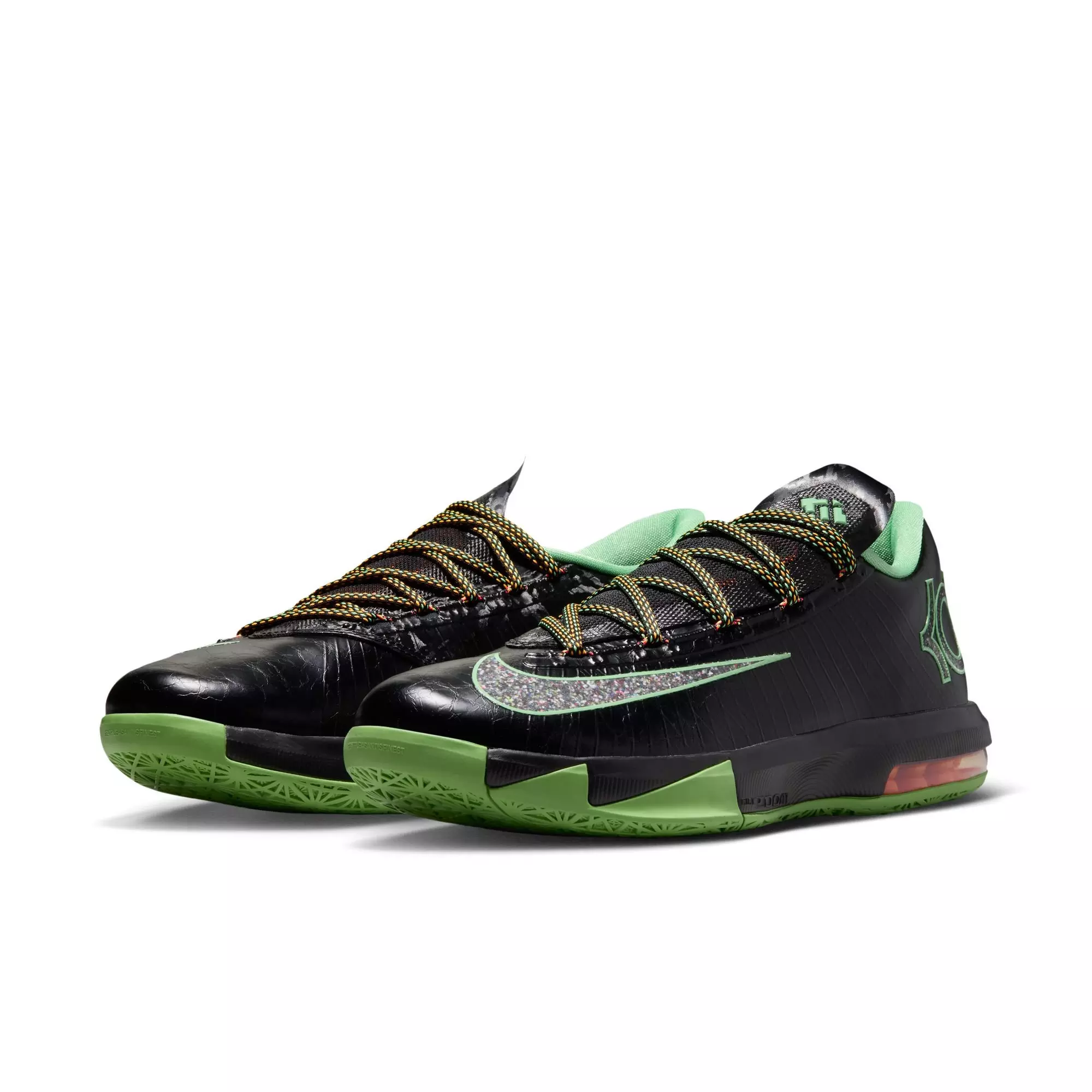 Nike KD 6 "Brazil" Men's Basketball Shoe - BLACK/LUCID GREEN
