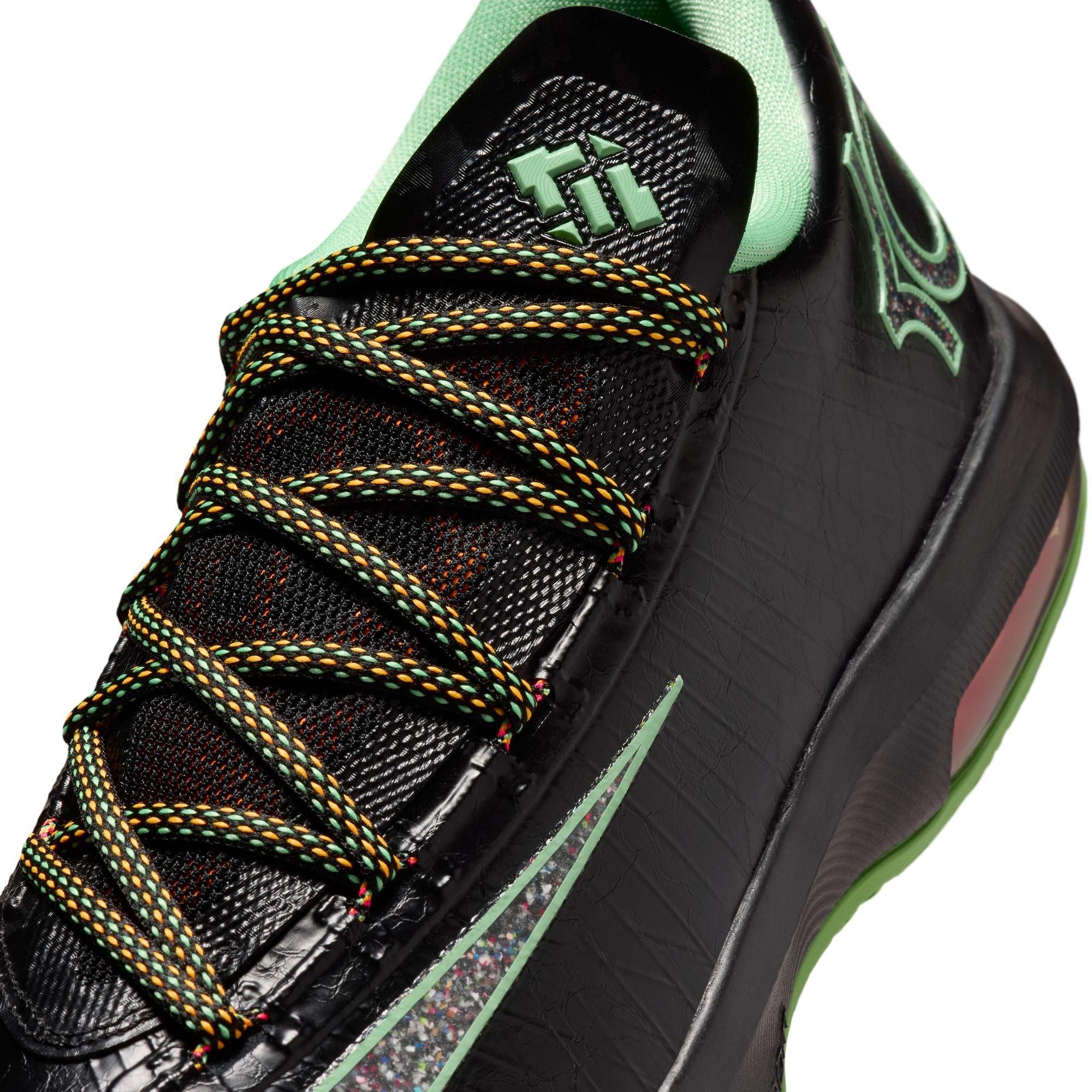 Nike KD 6 "Brazil" Men's Basketball Shoe - BLACK/LUCID GREEN Thumbnail View 5