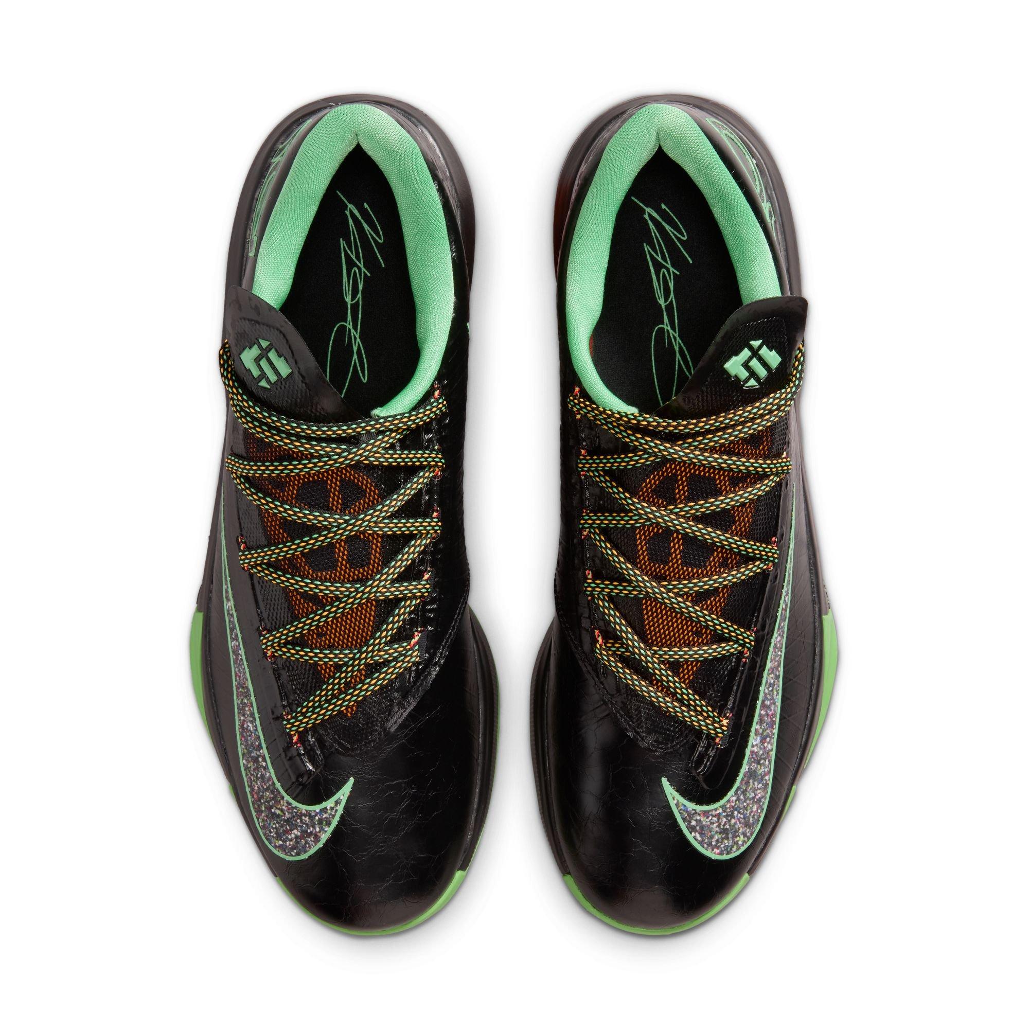 Nike KD 6 "Brazil" Men's Basketball Shoe - BLACK/LUCID GREEN Thumbnail View 10