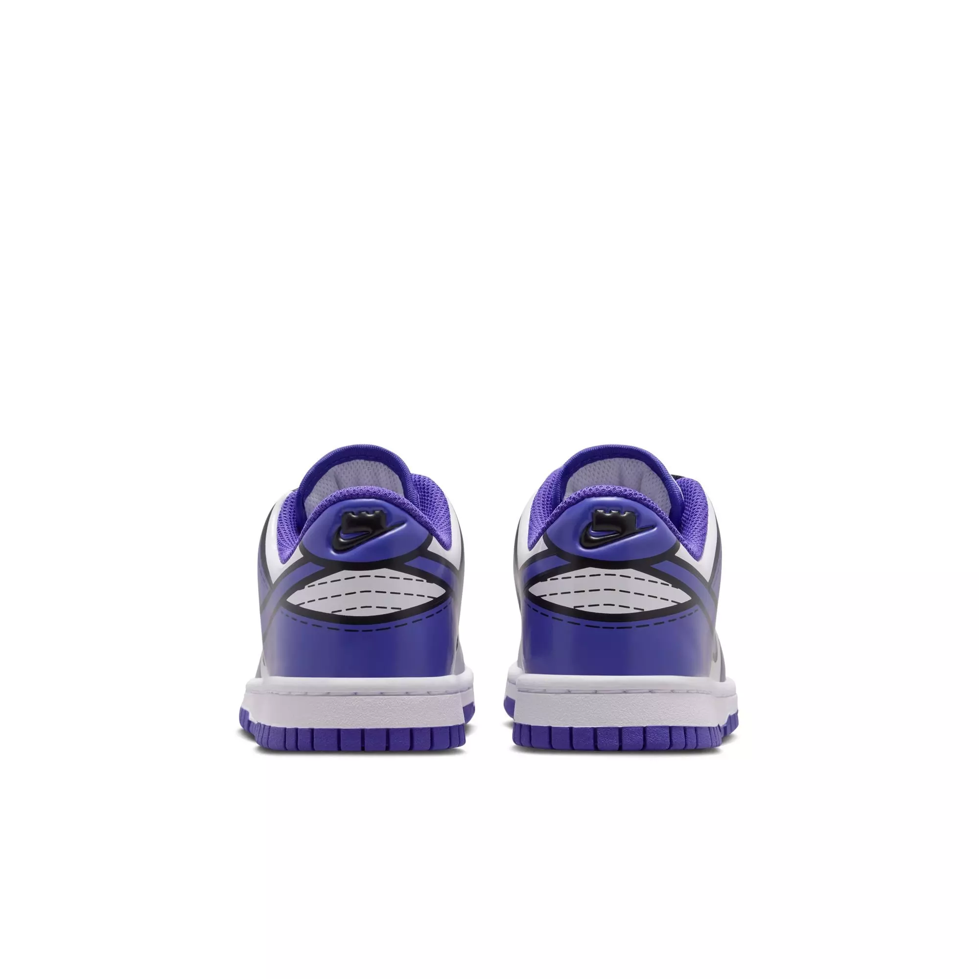 Nike Dunk Low x LEGO Collection "Bright Concord" Grade School Kids' Shoe - WHITE/BRIGHT CONCORD/RUSH RED