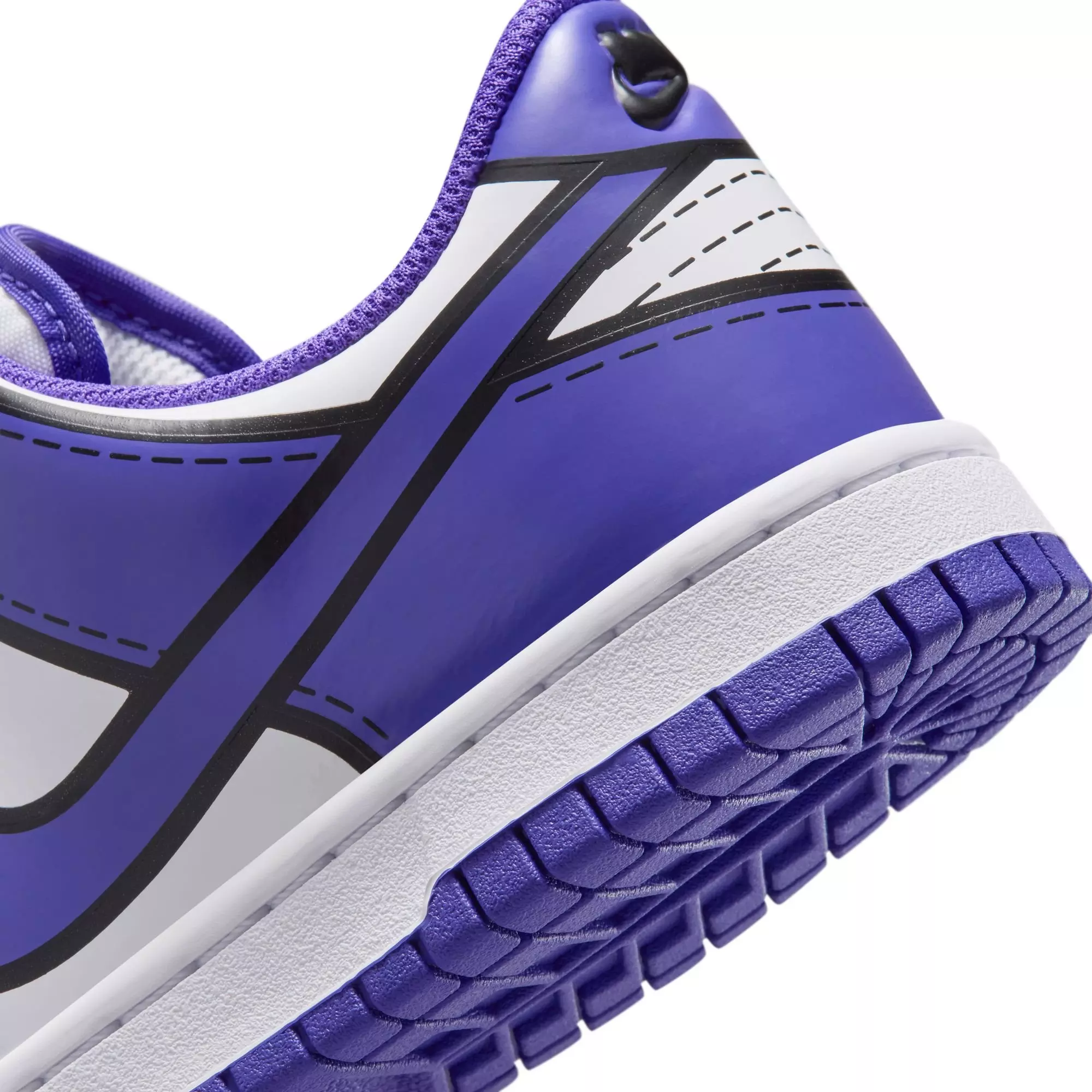 Nike Dunk Low x LEGO Collection "Bright Concord" Grade School Kids' Shoe - WHITE/BRIGHT CONCORD/RUSH RED