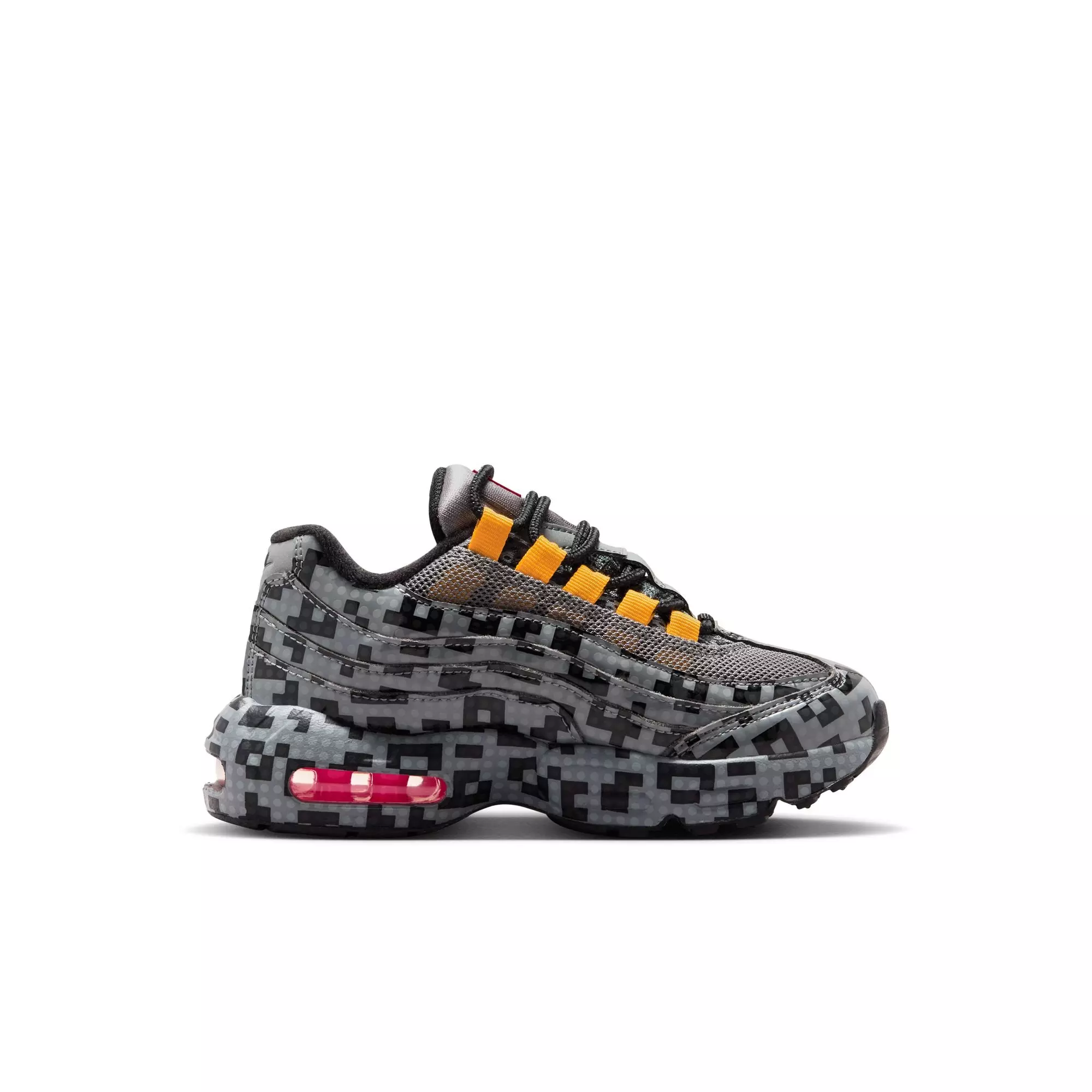 Nike Air Max 95 x LEGO Collection "Pixel Camo" Preschool Kids' Shoe - SMOKE GREY/METALLIC SILVER/BLACK
