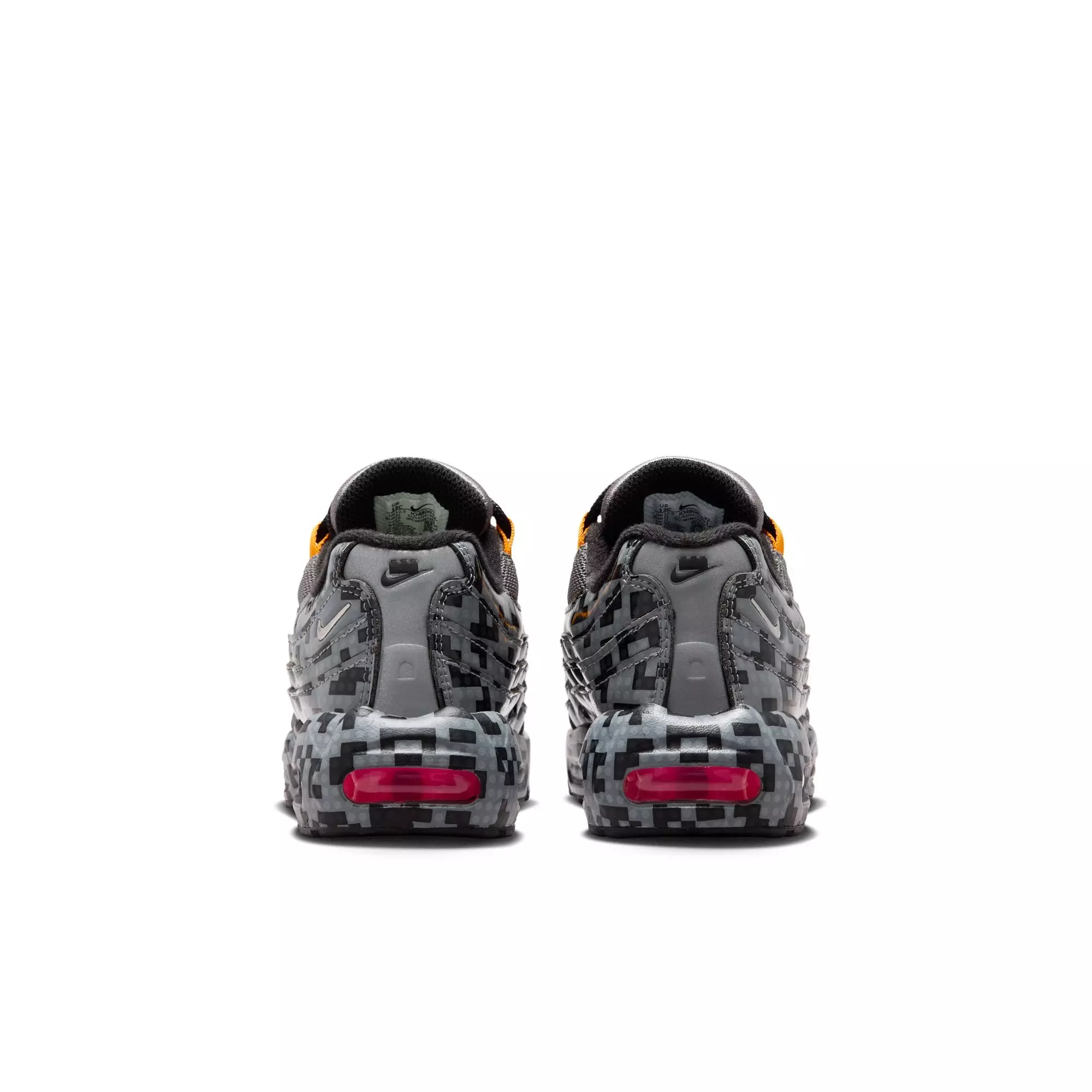 Nike Air Max 95 x LEGO Collection "Pixel Camo" Preschool Kids' Shoe - SMOKE GREY/METALLIC SILVER/BLACK