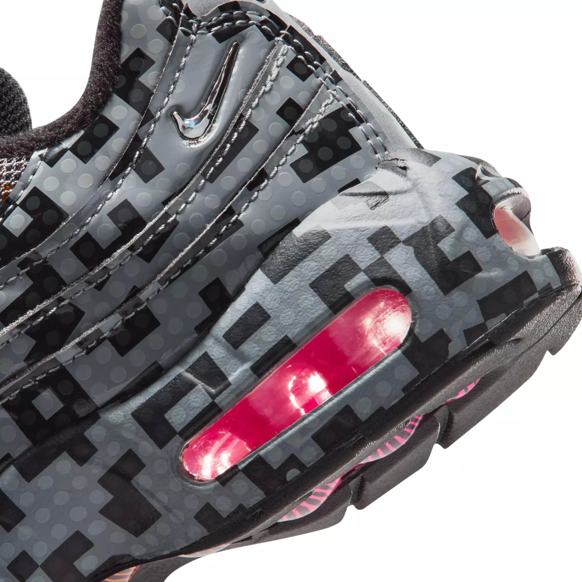Nike Air Max 95 x LEGO Collection "Pixel Camo" Preschool Kids' Shoe - SMOKE GREY/METALLIC SILVER/BLACK