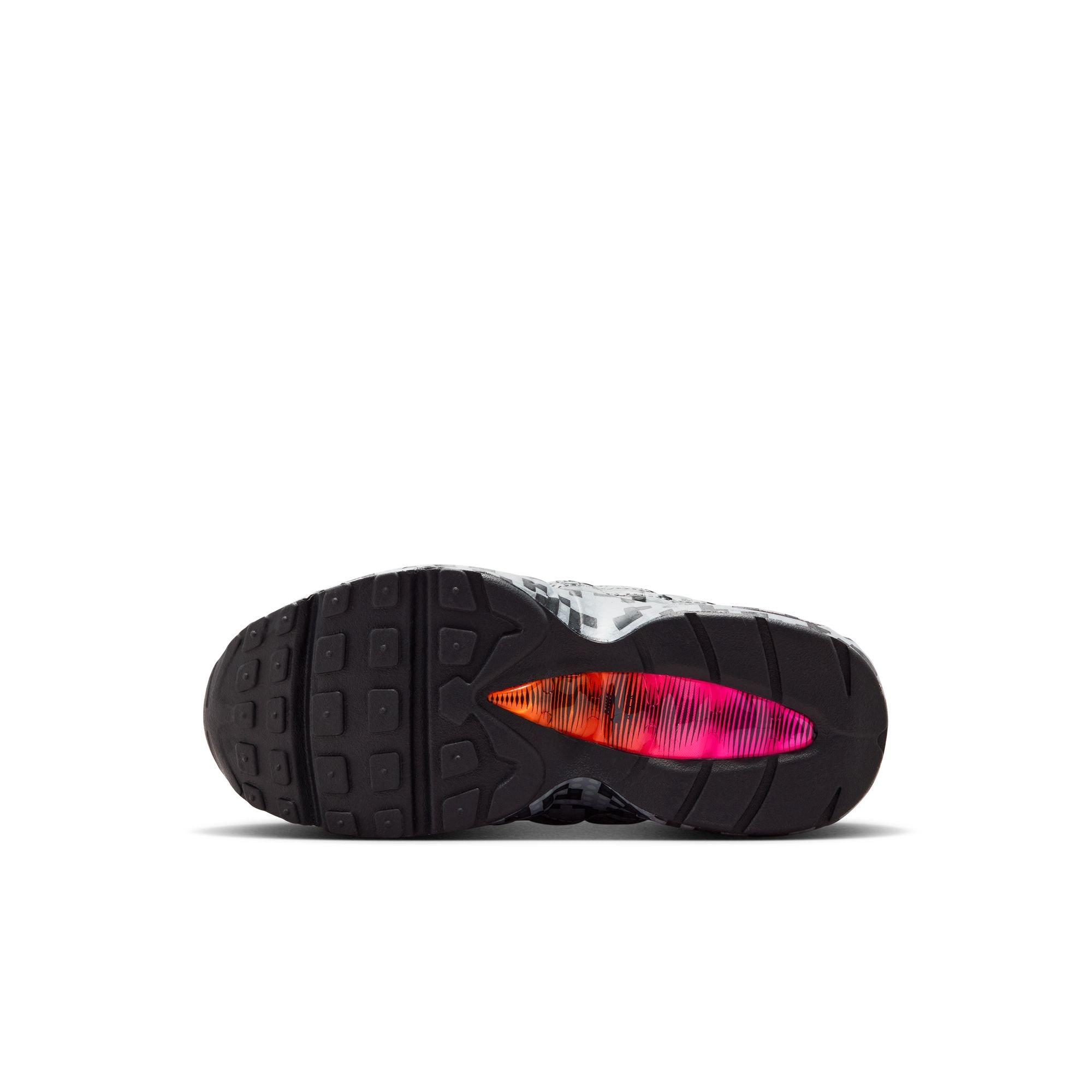 Nike Air Max 95 x LEGO Collection "Pixel Camo" Preschool Kids' Shoe - SMOKE GREY/METALLIC SILVER/BLACK Thumbnail View 9