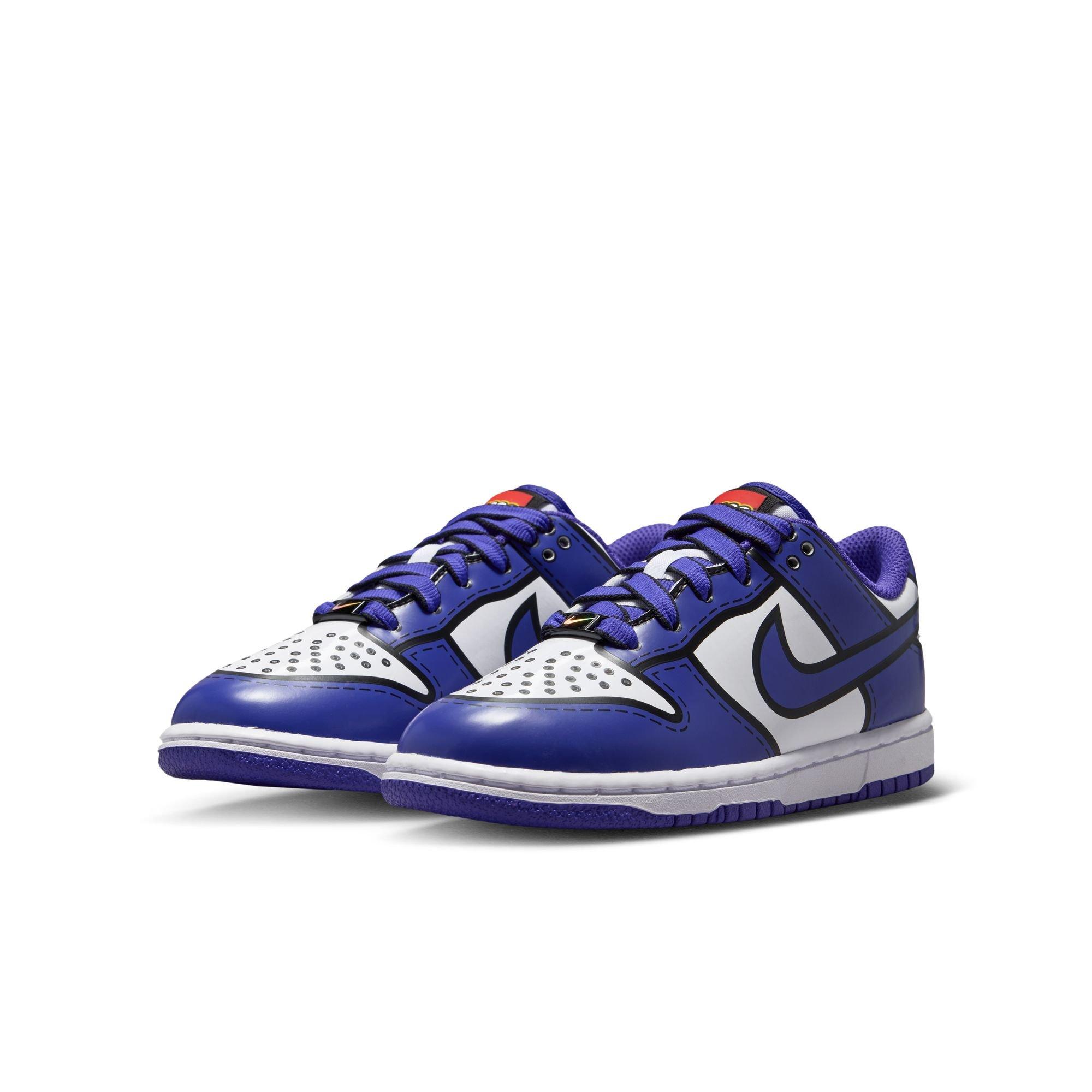 Nike Dunk Low x LEGO Collection "Bright Concord" Preschool Kids' Shoe - WHITE/BRIGHT CONCORD/RUSH RED Thumbnail View 9
