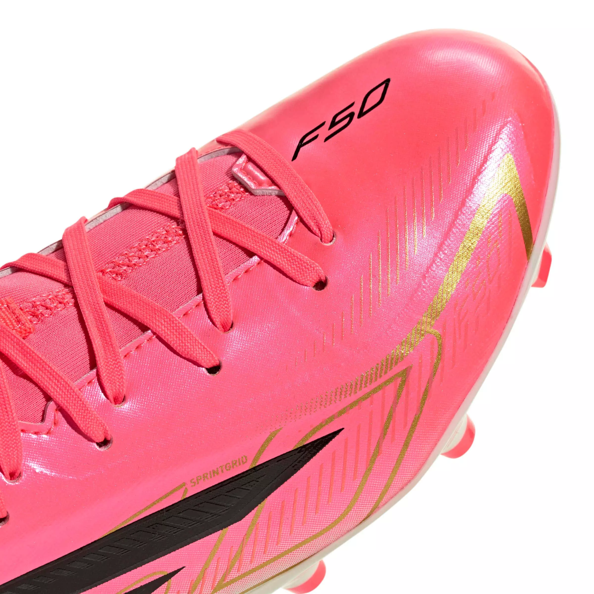 adidas F50 HyperFast League Mid FG "World Cup" Grade School Kids' Soccer Cleat - SOLAR TURBO/CORE BLACK/GOLD METALLIC