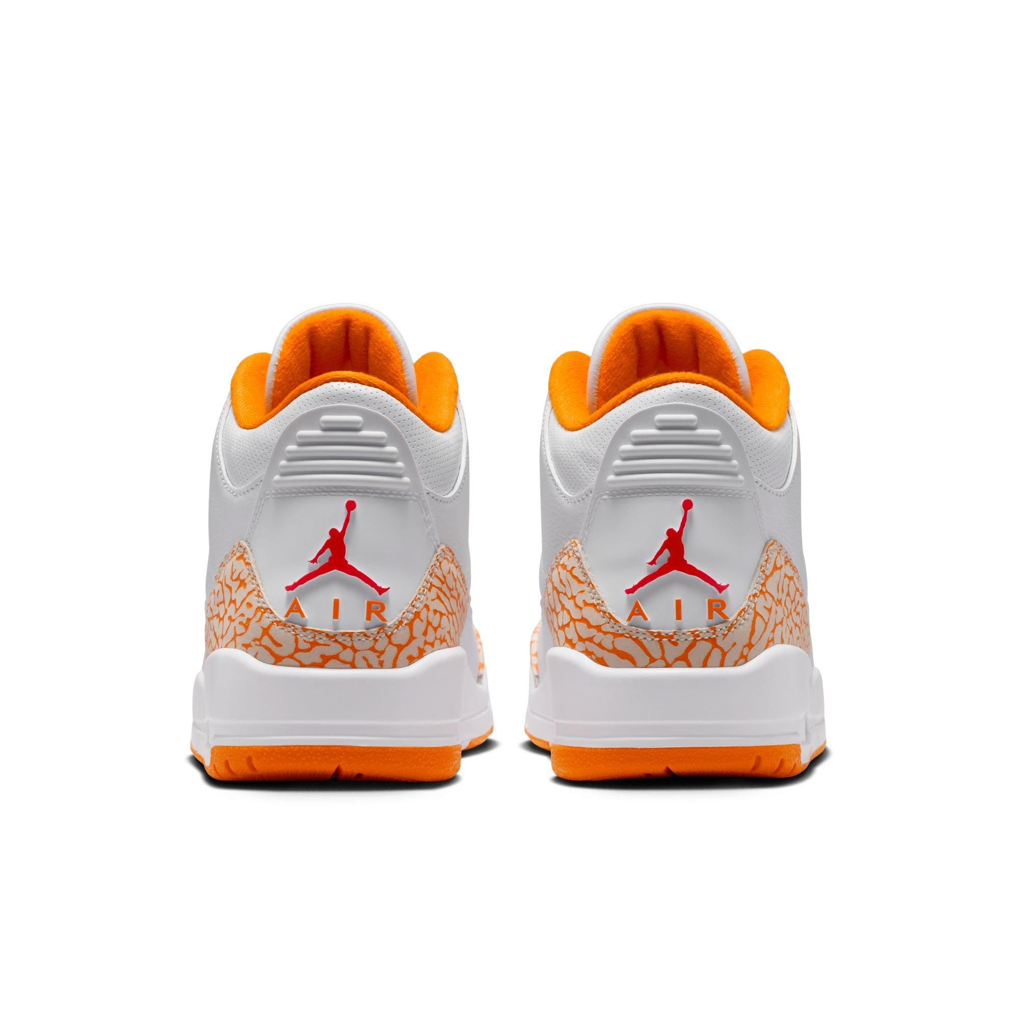 Jordan Retro 3 "Orange Citrus" Women's Shoe - WHITE/MULTI-COLOR Thumbnail View 9