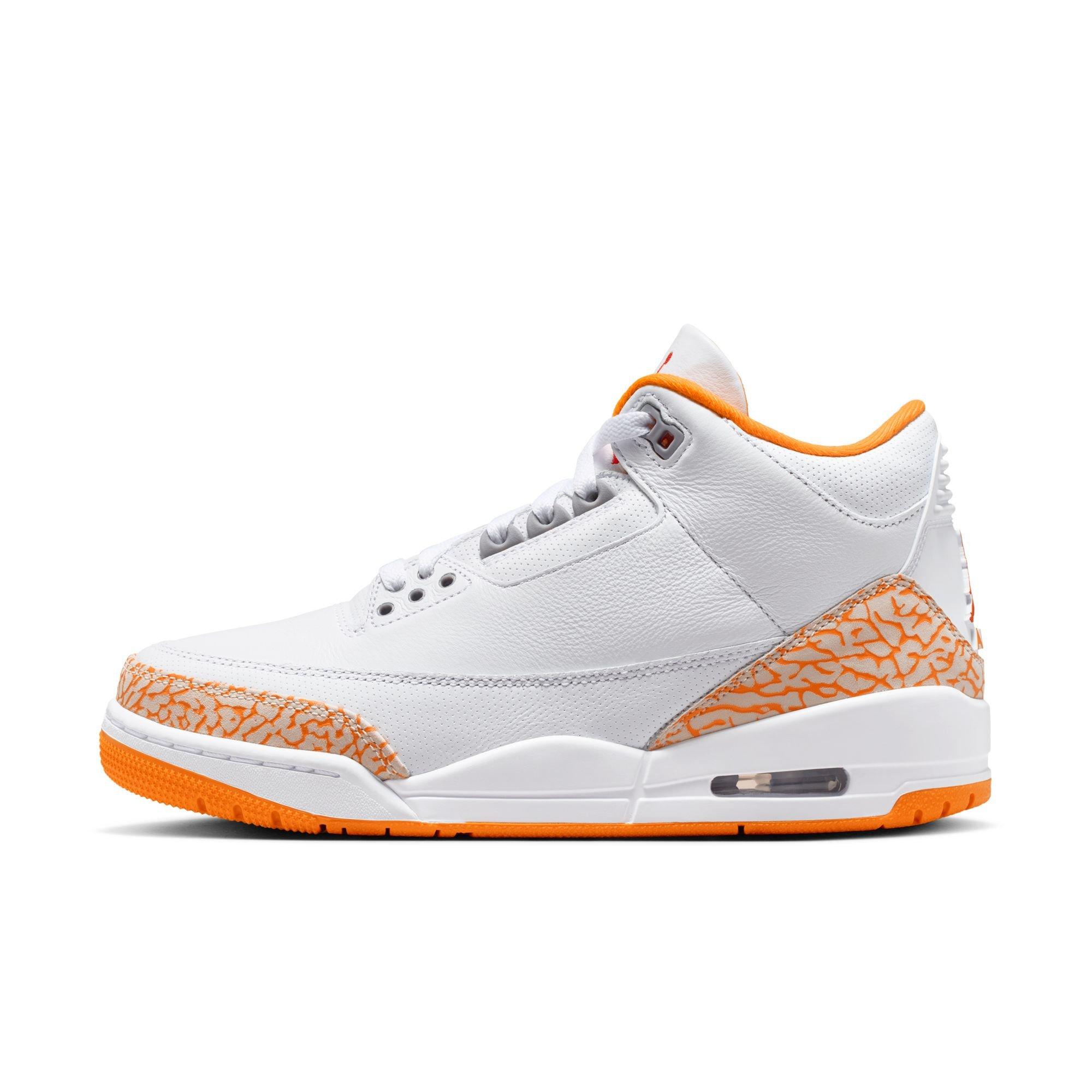 Jordan Retro 3 "Orange Citrus" Women's Shoe - WHITE/MULTI-COLOR Thumbnail View 7