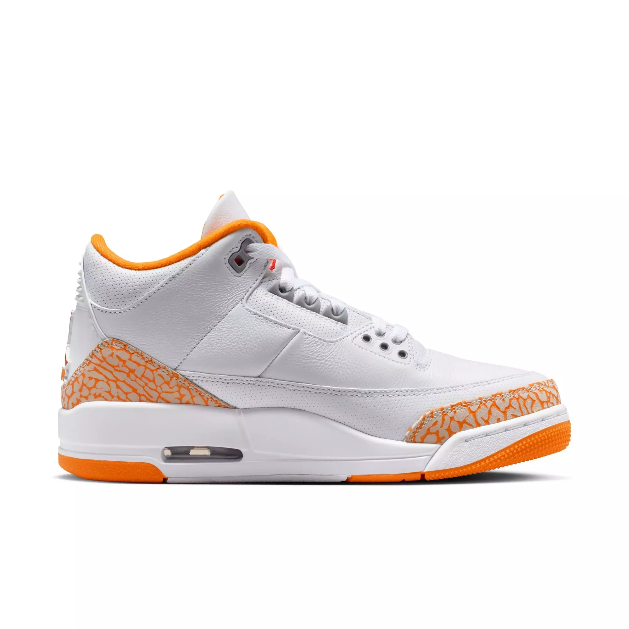 Jordan Retro 3 "Orange Citrus" Women's Shoe - WHITE/MULTI-COLOR